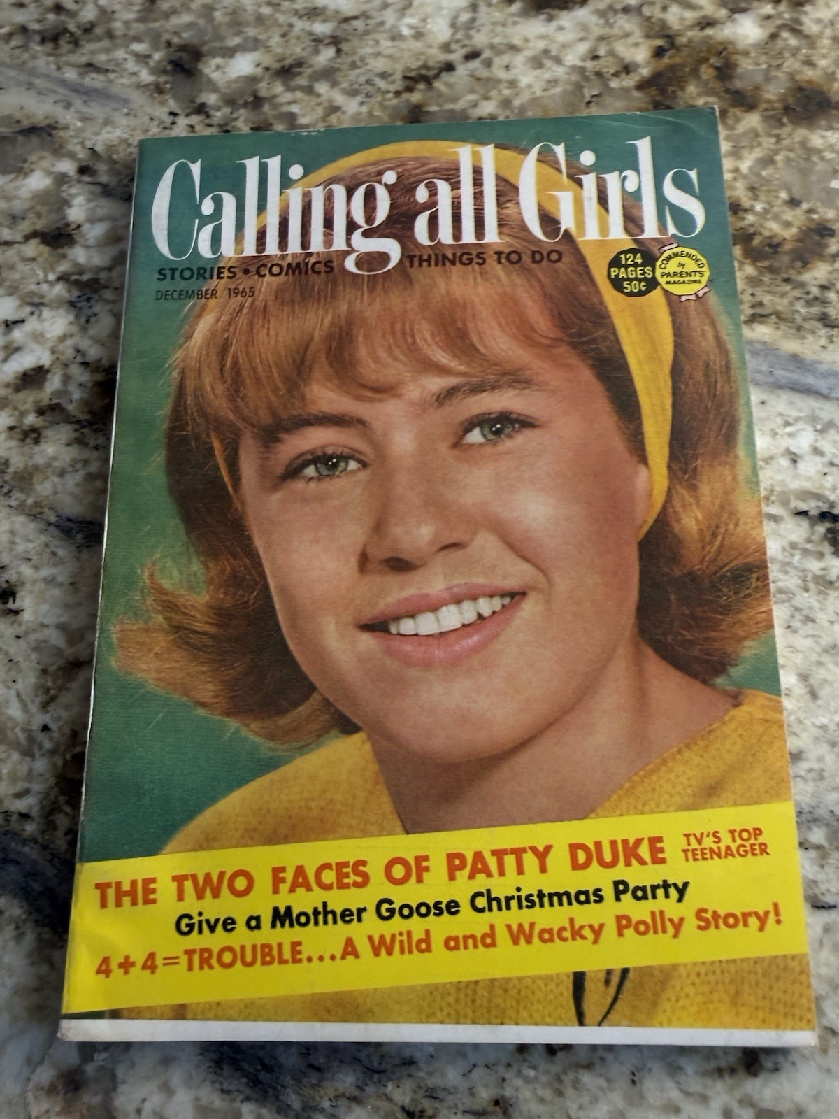 Vtg Calling All Girls December 1965 PATTY DUKE
