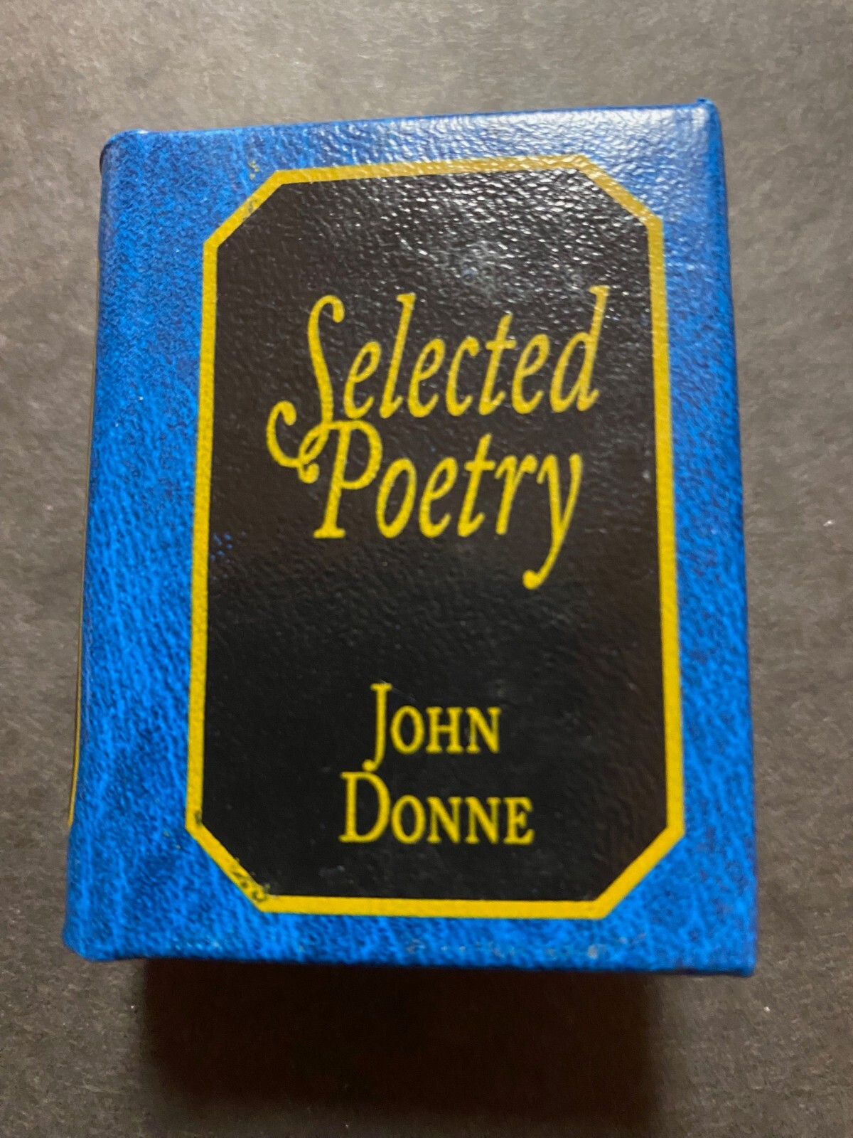 Poetry of John Donne Del Prado Miniature book Leather Binding