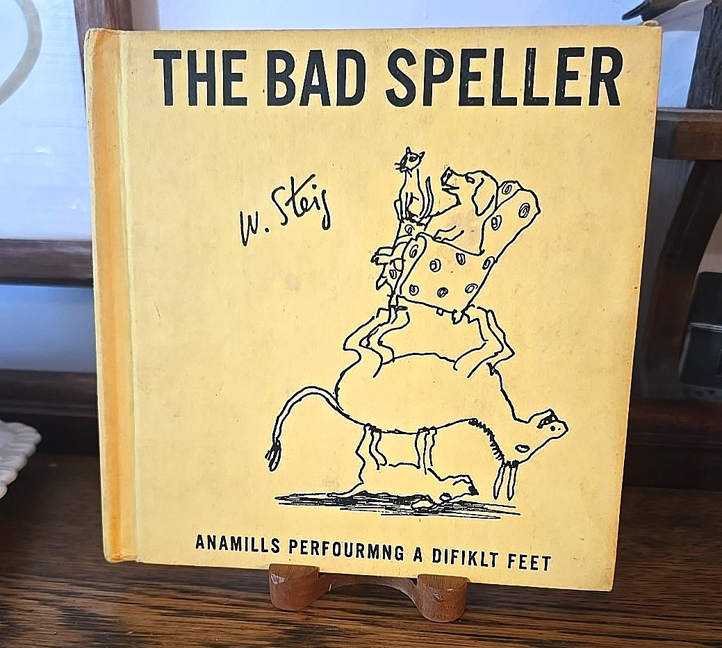 THE BAD SPELLER – WILLIAM STEIG -1ST edition HB – 1970 – Funny Vintage Art RARE