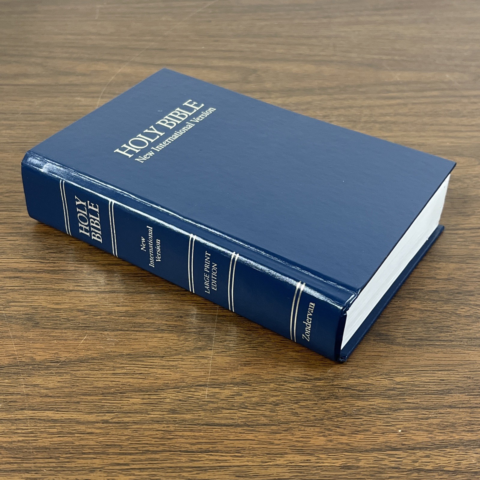 Holy Bible NIV Large Print Edition Zondervan 1985 HC New International Version