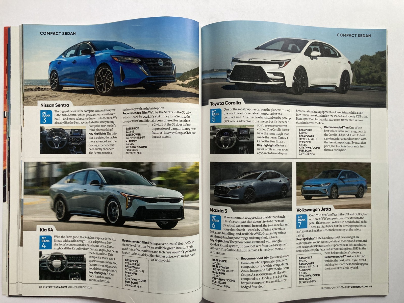 2026 MOTOR TREND NEW CAR & TRUCK BUYER&rsquo;S GUIDE Magazine UNBIASED REVIEWS / New