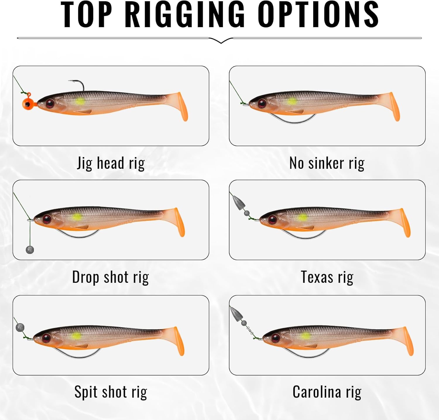 TRUSCEND Easy Catch Soft Lures, Unique 3.5in (9cm), 3.5,12pcs,0.25oz