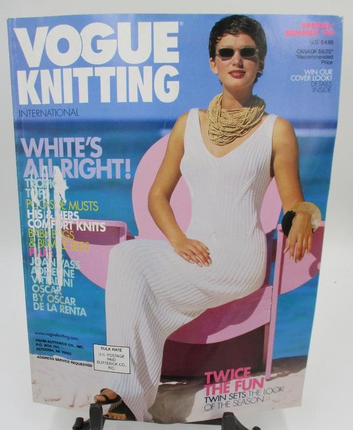 Vtg Vogue Knitting International Magazine Spring Summer 99 1999 Knit Patterns
