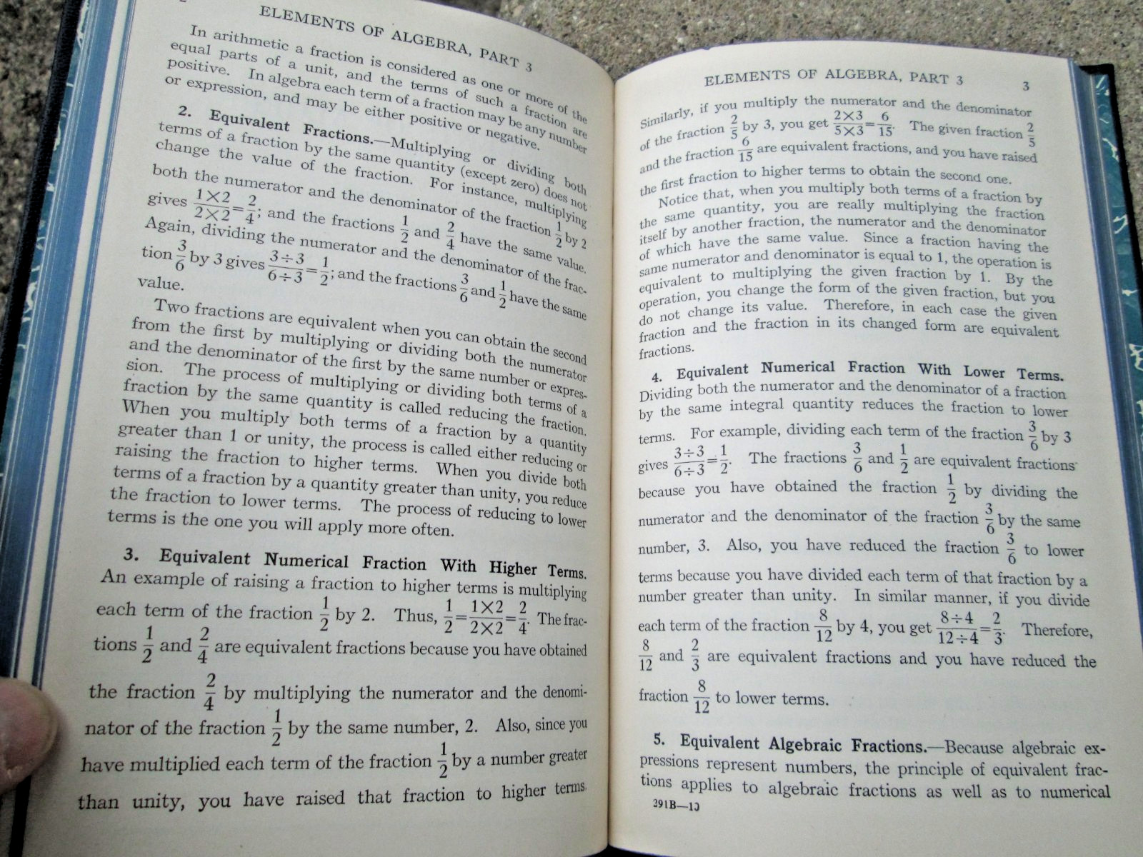 International Textbook Company Elements of Algebra Parts 1-4 HC 1945 ICS Staff