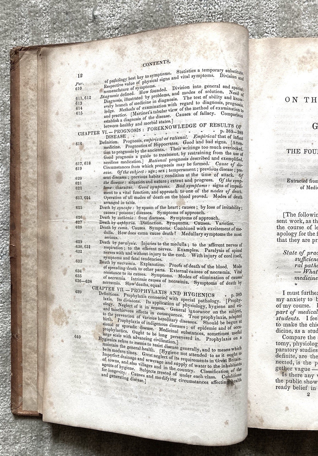 Antique, Principles Of Medicine, 1844, C. Williams MD, Pathology, Therapeutics