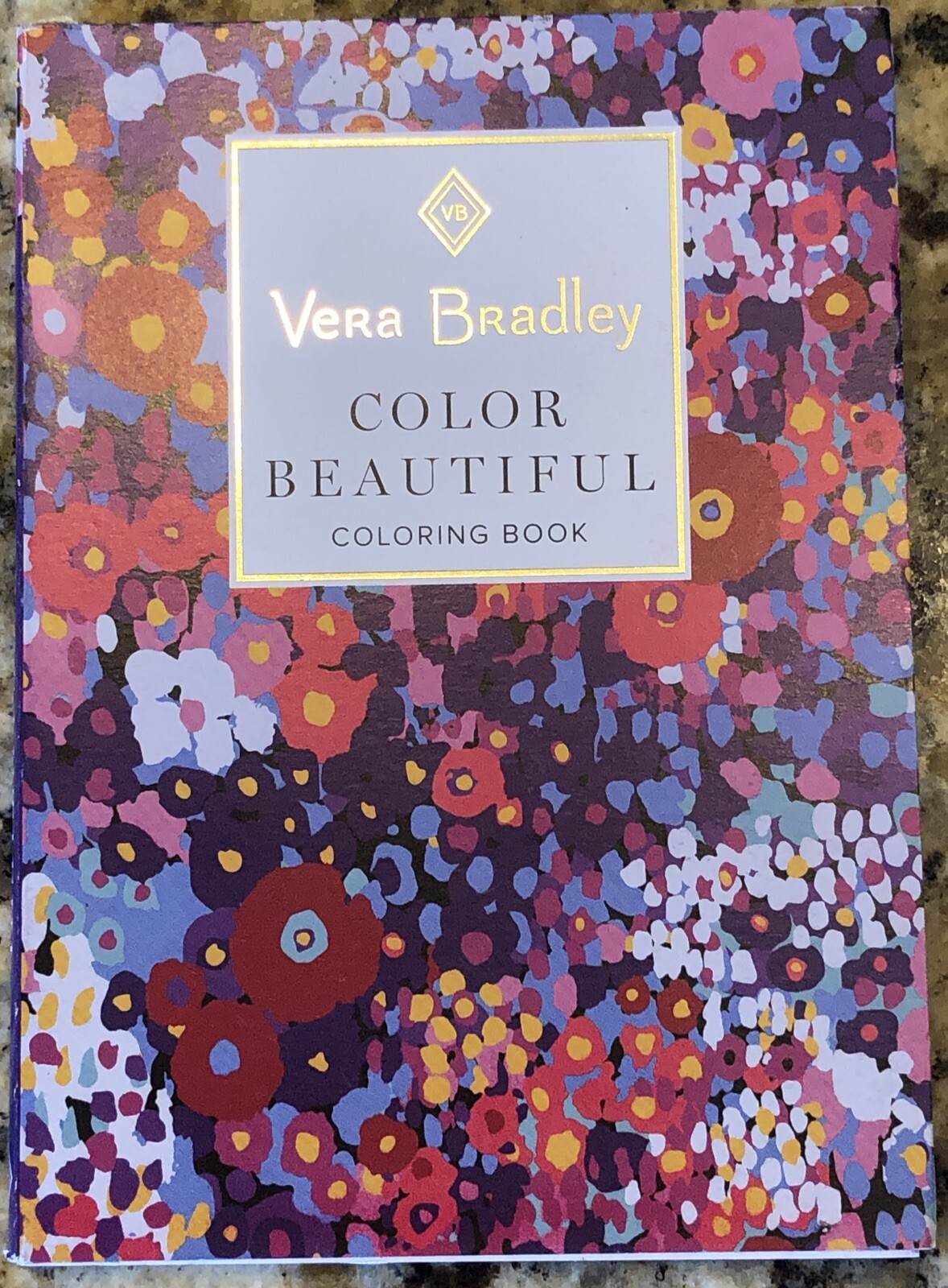 Vera Bradley Color Beautiful Adult Mini (6&Prime; x 4.25&Prime;) Coloring Book ~ New