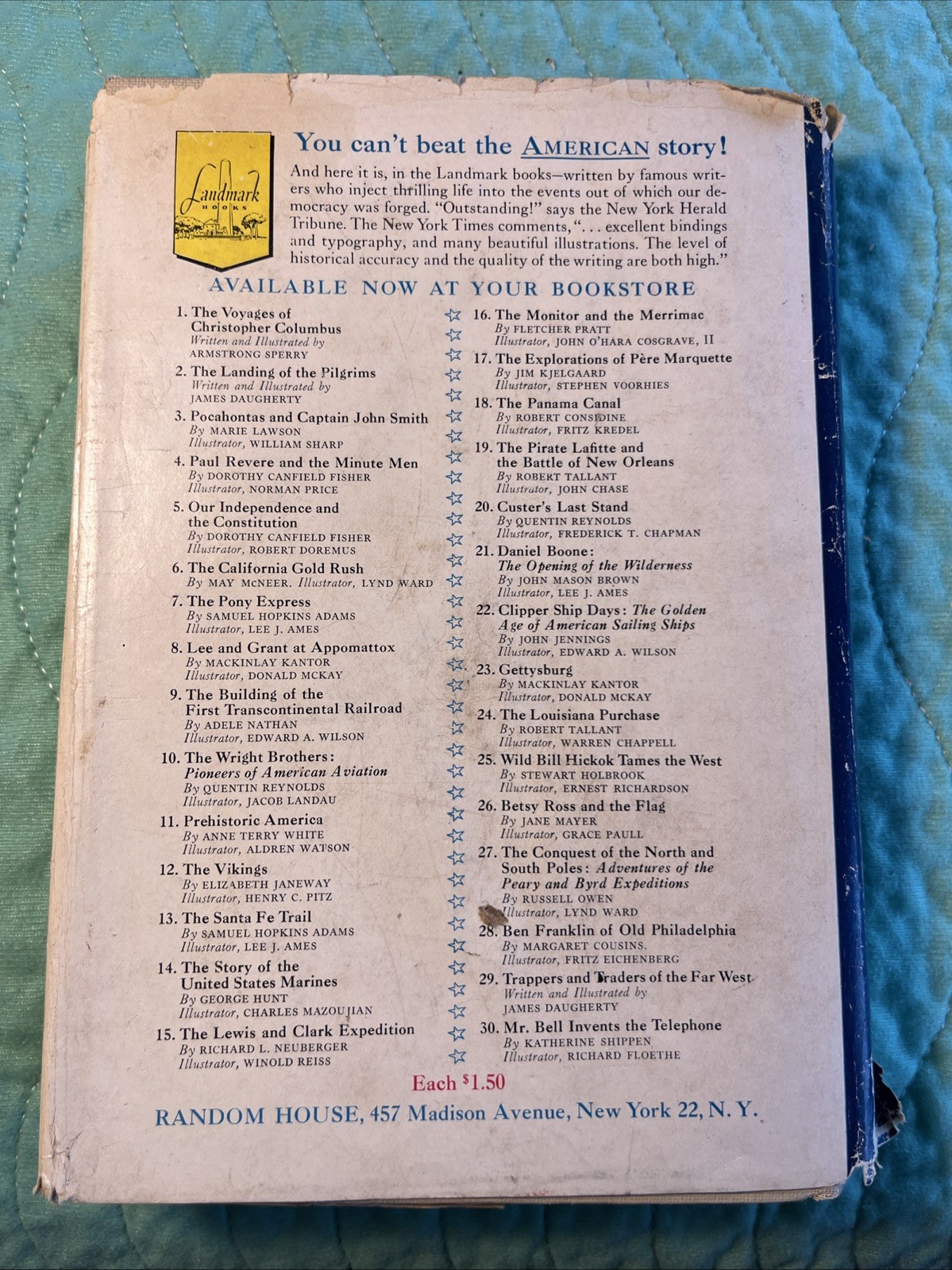 Christopher Columbus By Armstrong Perry 1950 HCDJ