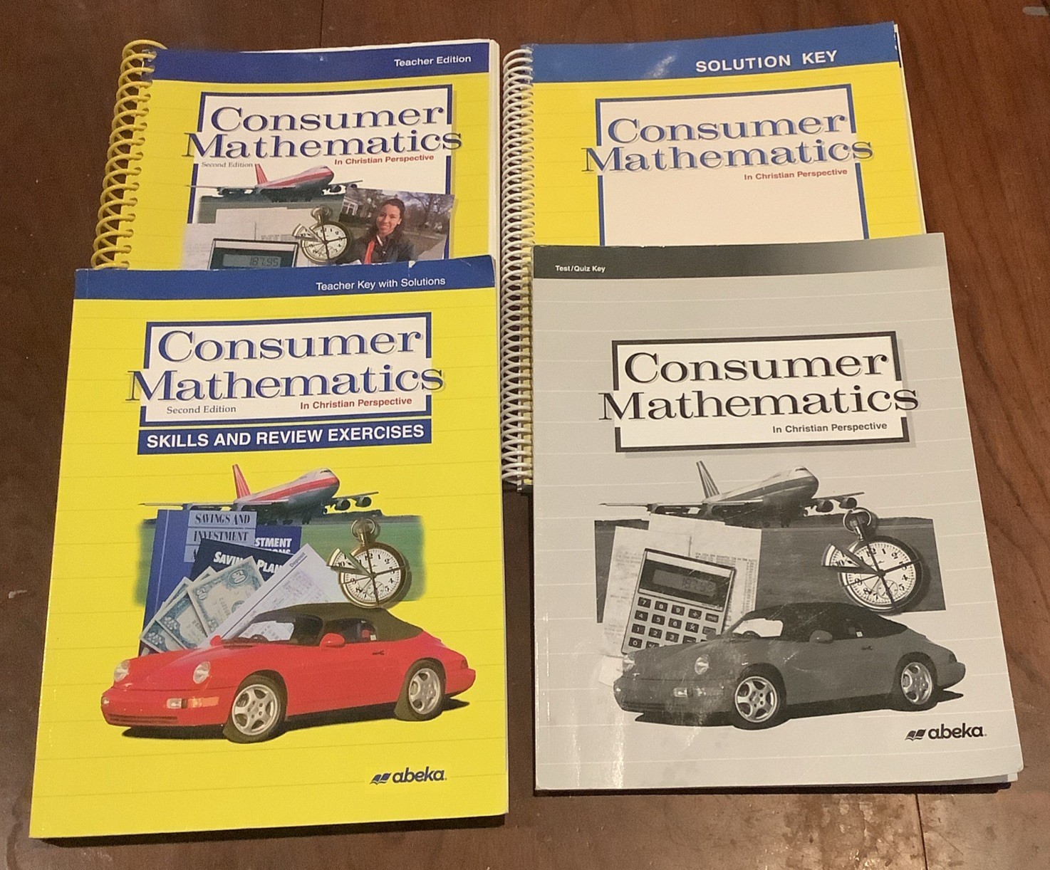 Abeka Consumer Math Second Edition Text Key,Solution Key,test/quiz ,Solution Key