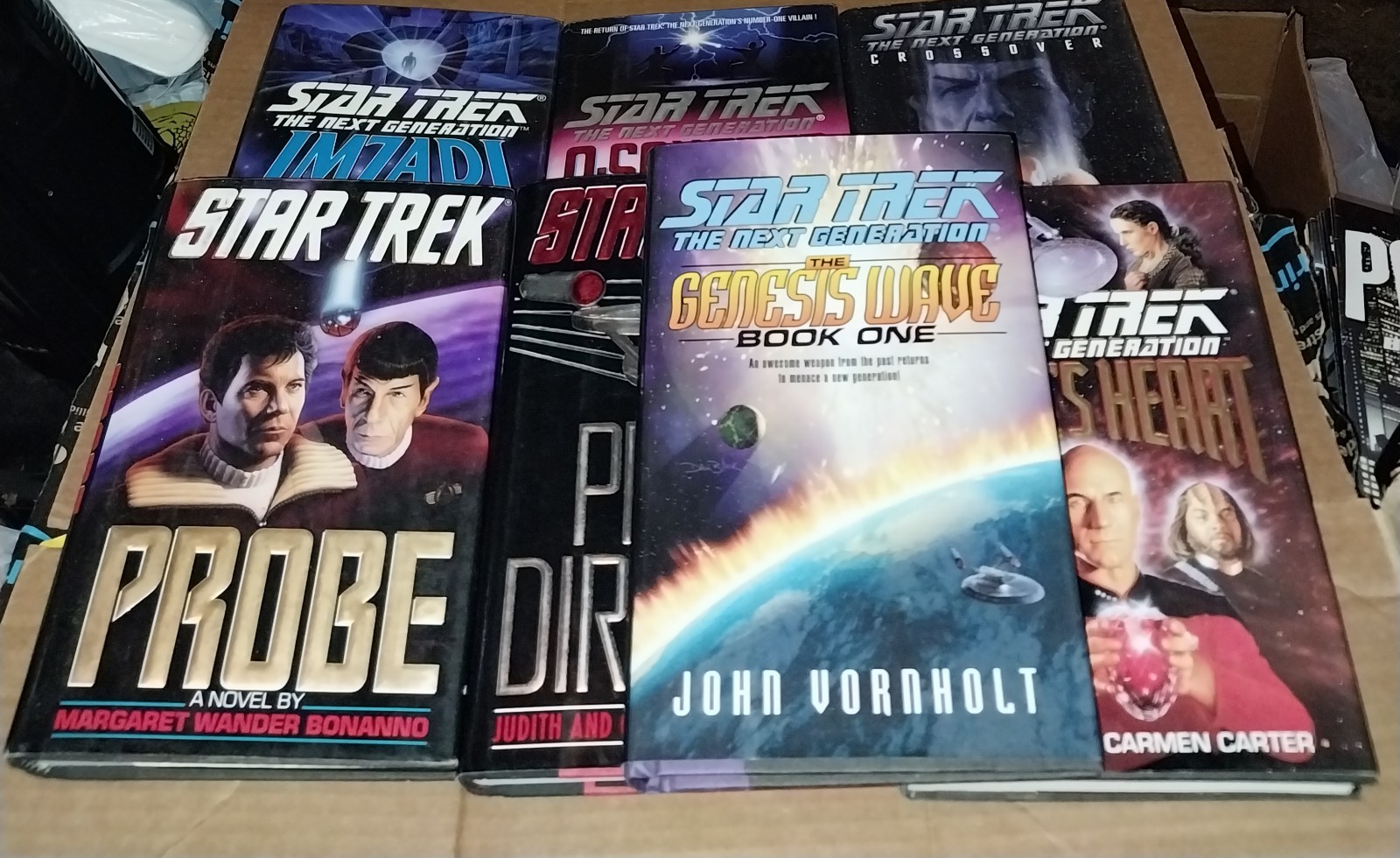 Star Trek Mixed Book Lot Of 7 Hardcovers