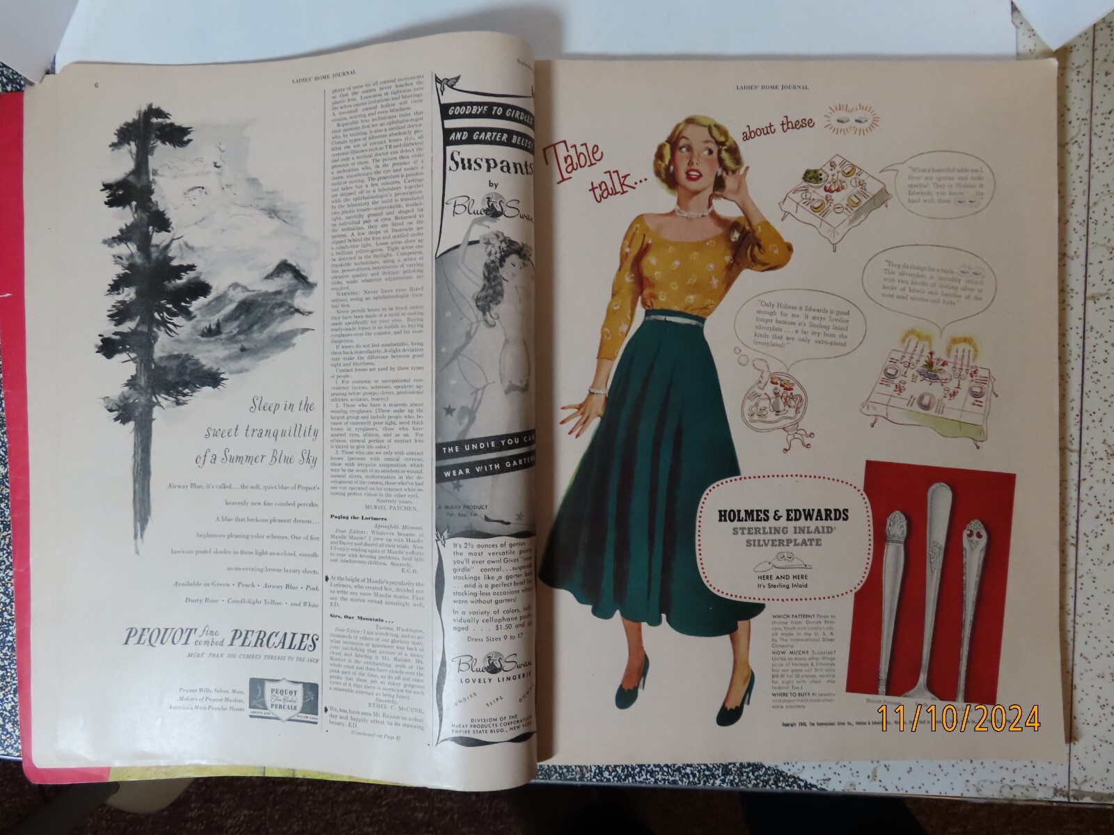 Ladies Home Journal large format magazine September 1948 amazing ads 272 pages
