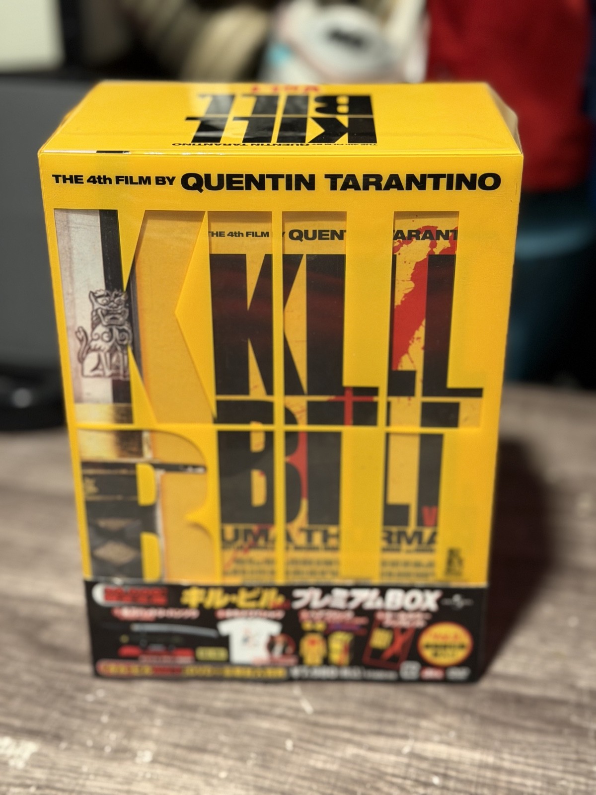Kill Bill Vol 1 DVD Box Set Japan R-2 NTSC Shirt Hanzo Sword Bearbrick Tarantino