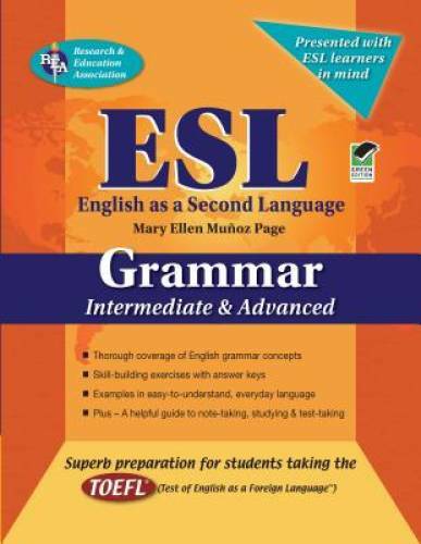 ESL Intermediate/Advanced Grammar (English as a Second Language Series) – GOOD