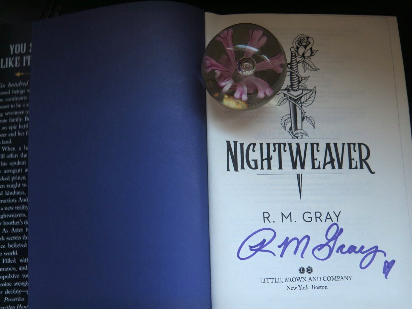SIGNED by R.M. Gray | NIGHTWEAVER | Deluxe Limited Edition w/sprayed edges, MINT