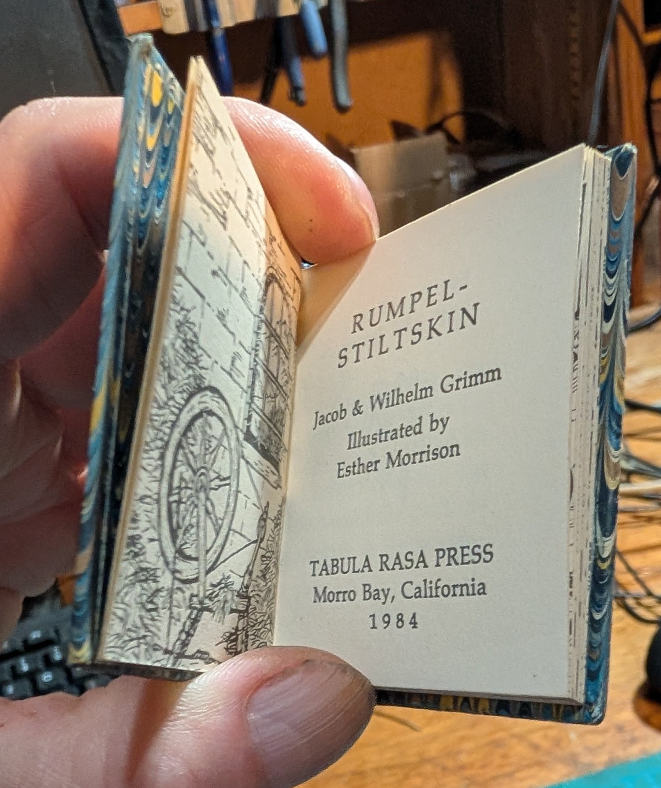 Rumplestiltskin, Grimm Brothers, Miniature Book, Tabula Rasa Press
