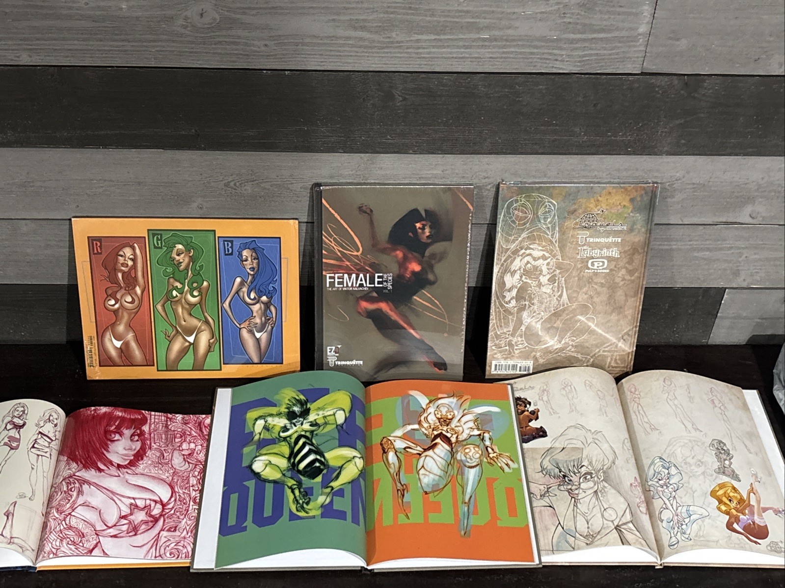 Eye Candy, Female Adult , Art Book Lot Of 3 New Great For Inmates, Graphic Art