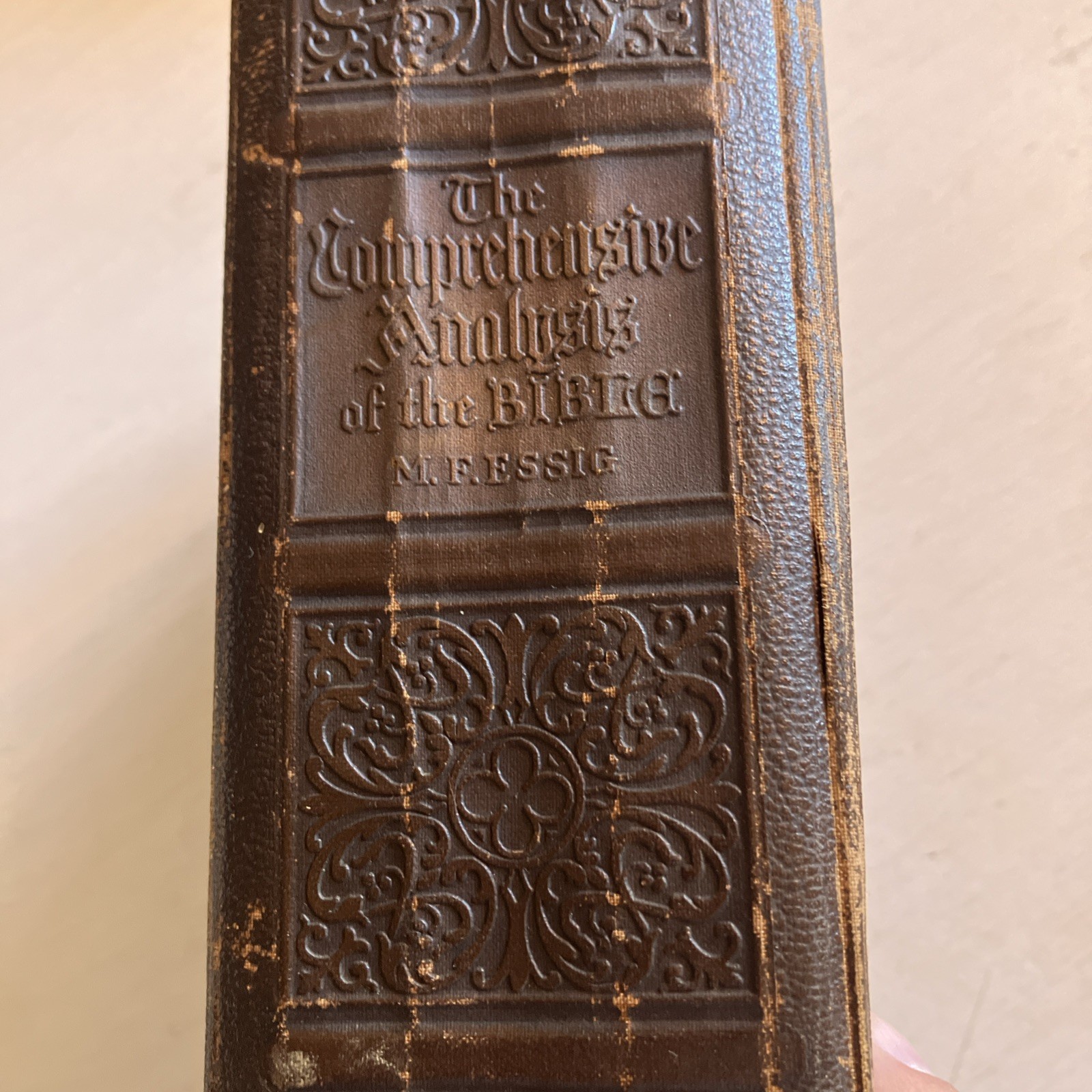 Comprehensive Analyses If Bible, By M.F. ESSIG, 1922, 600 Pages, Huge