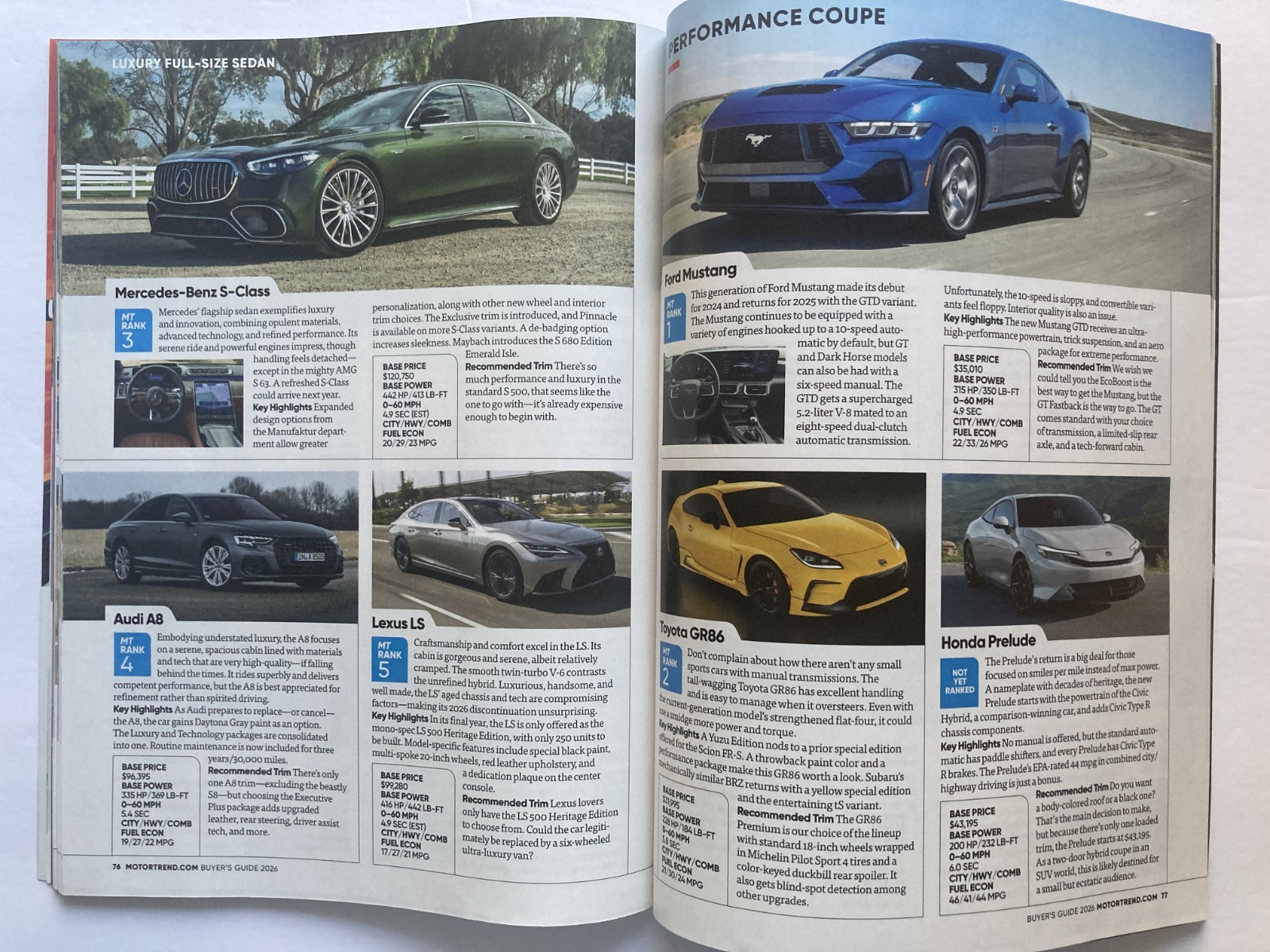 2026 MOTOR TREND NEW CAR & TRUCK BUYER&rsquo;S GUIDE Magazine UNBIASED REVIEWS / New