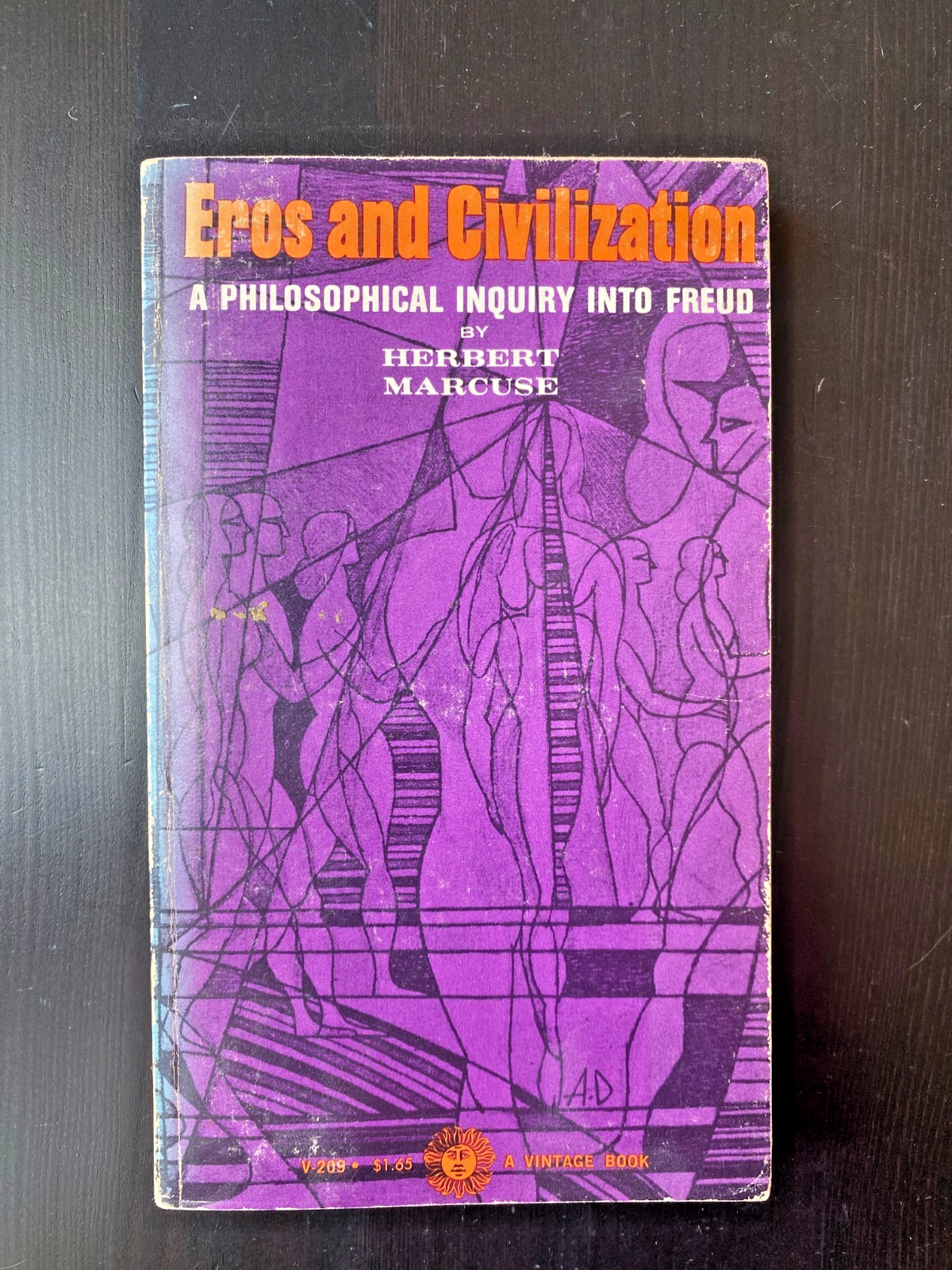 Eros and Civilization by Herbert Marcuse (First Vintage Edition, 1962 Paperback)
