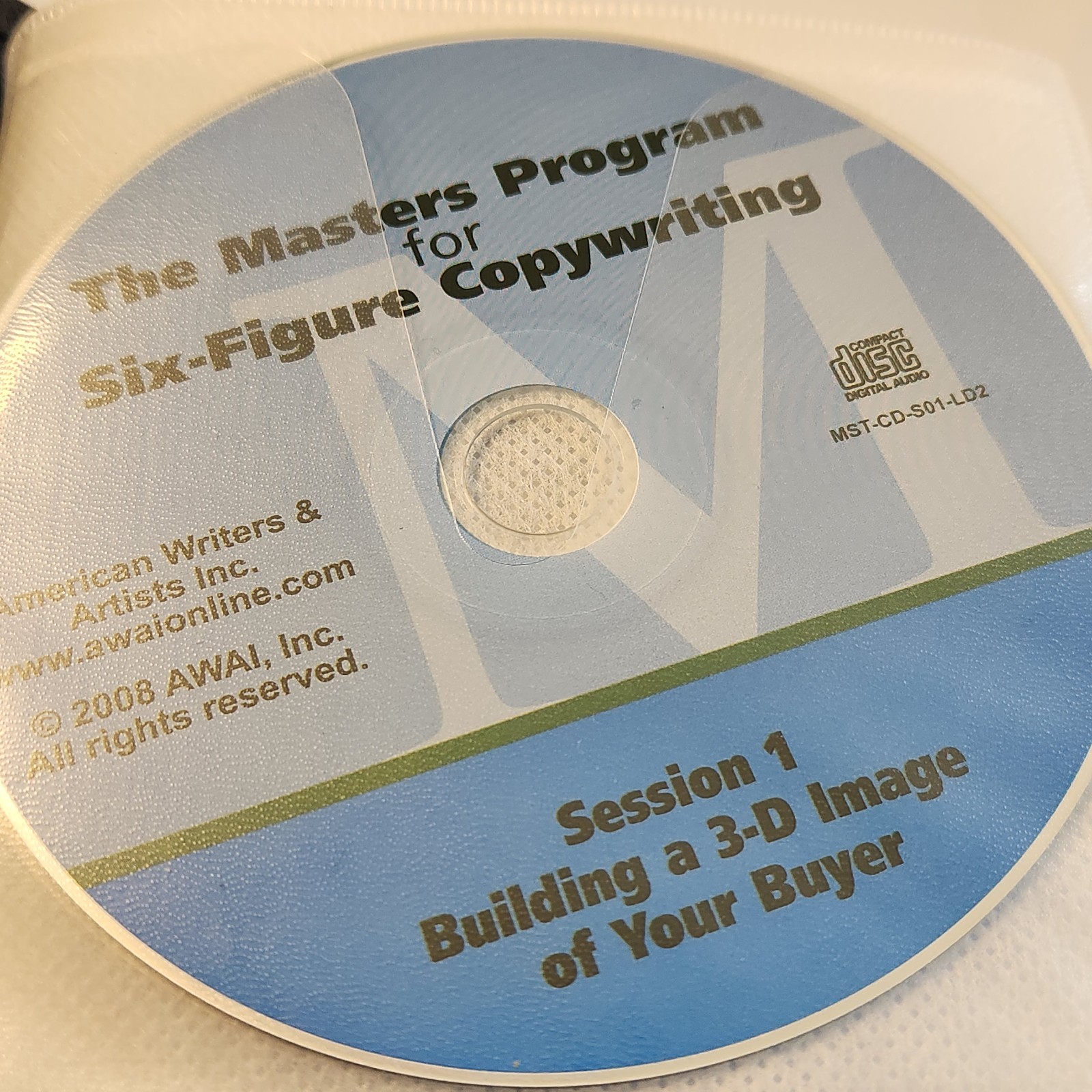 AWAI MASTERS PROGRAM FOR SIX FIGURE COPYWRITING DISC 1 BUILDING A 3D IMAGE BUYER