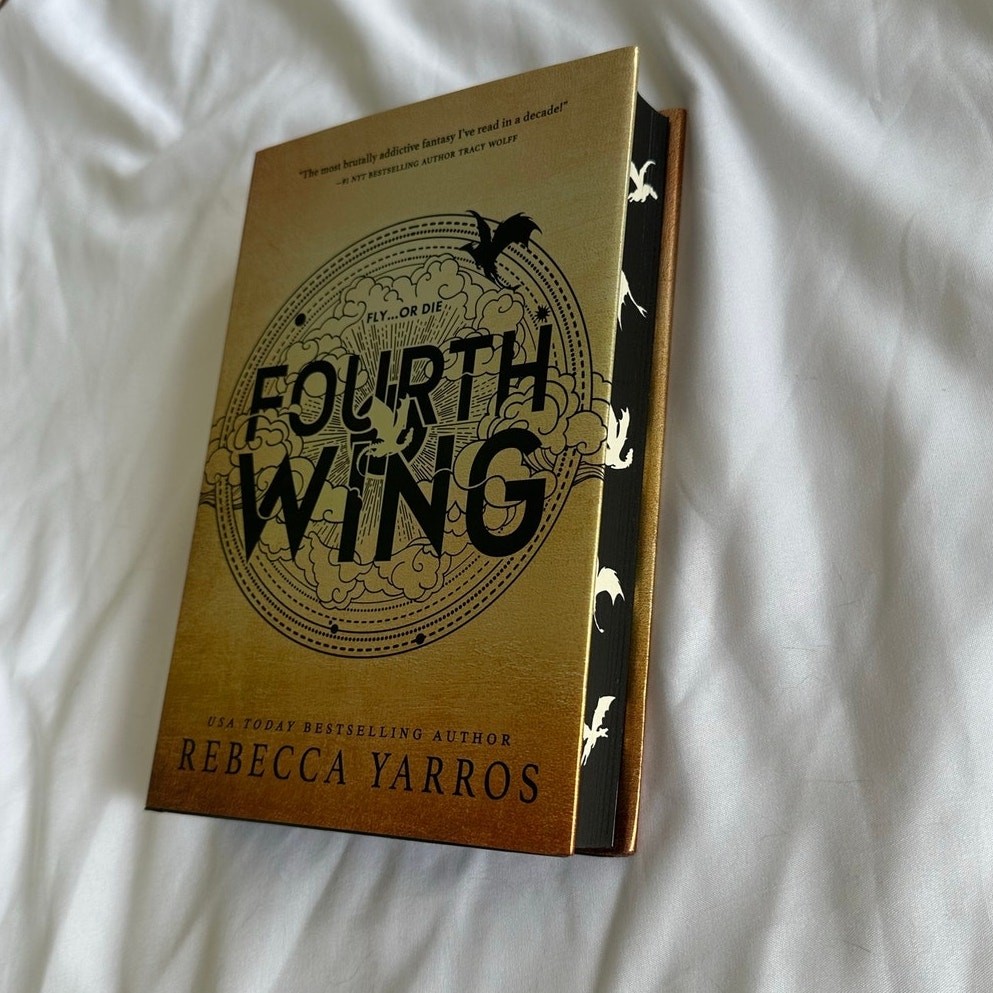 Fourth Wing By Rebecca Yarros First Edition W/ Sprayed Edges