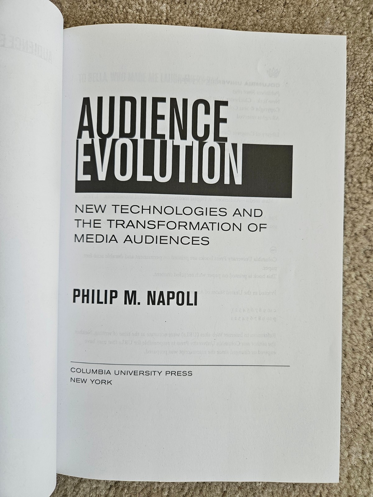 Audience Evolution: New Technologies and the Transformation of Media Audiences