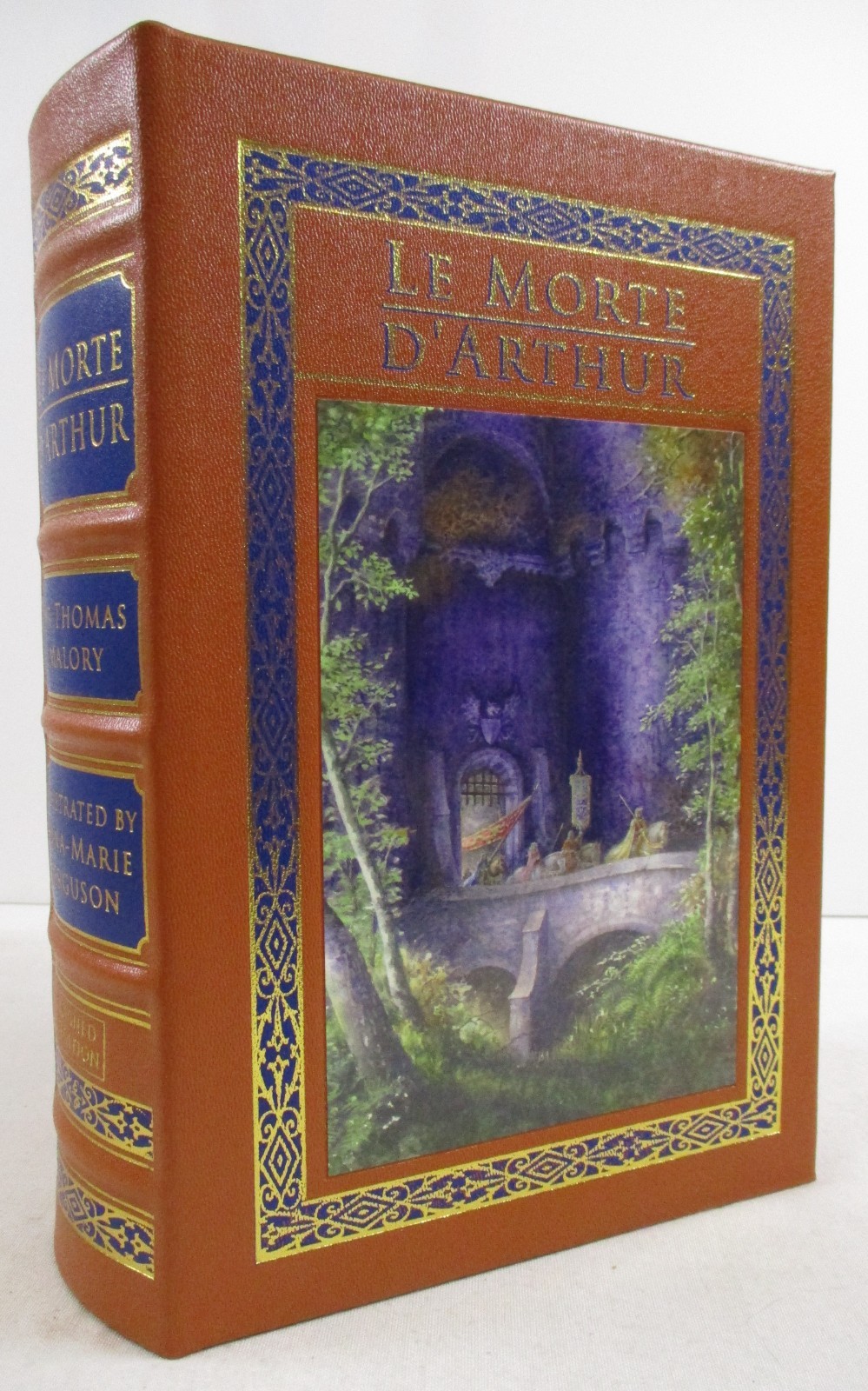 SIGNED Leather Collector&rsquo;s ED « Le Morte D&rsquo;Arthur » Sir Thomas Malory 2020 Easton