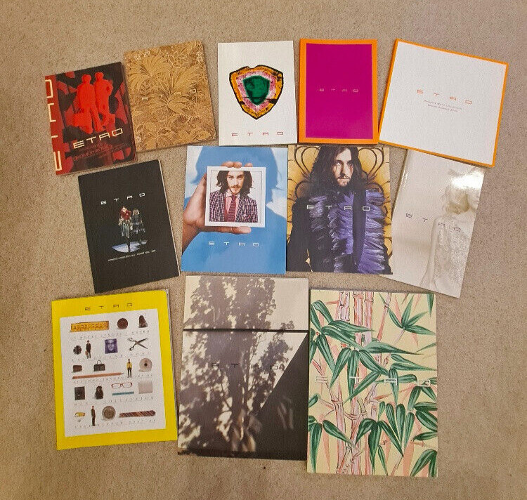 Etro fashion lookbooks catalogs fashion photography runway bulk lot rare collect