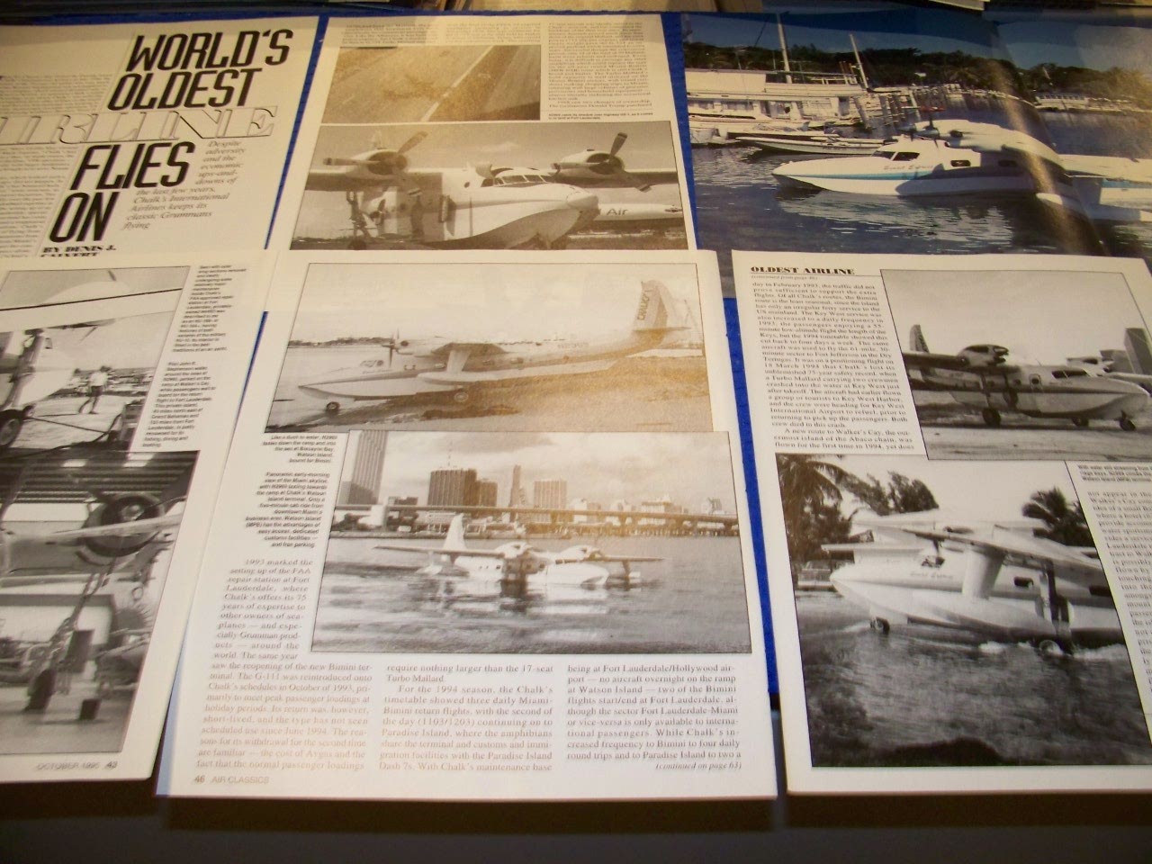CHALKS AIRLINES « WORLD&rsquo;S OLDEST AIRLINE FLIES ON »..HISTORY/PHOTOS (304QQ)