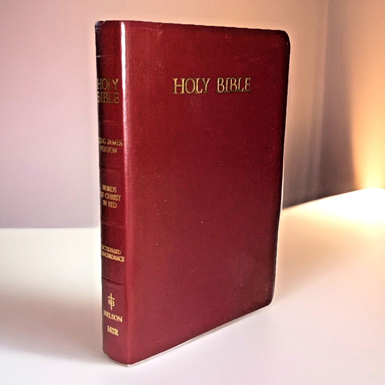 The Holy Bible ~ KJV ~ Self-Pronouncing Red Letter Version ~ Red Cover with Gold