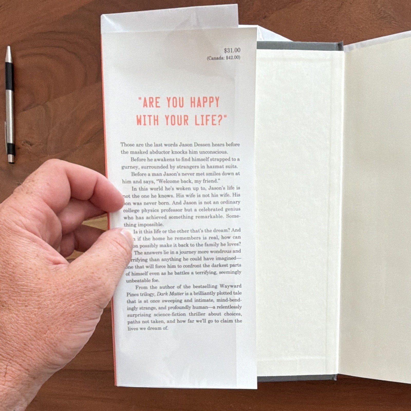 Blake Crouch – Dark Matter First Edition, later Printing – Like New