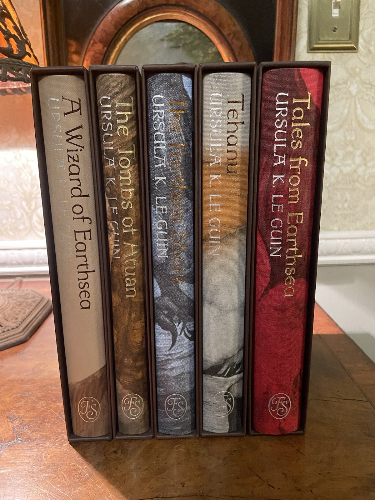 Never Read- Folio Society Ursula K. Le Guin Hardcover Earthsea Series Books 1-5