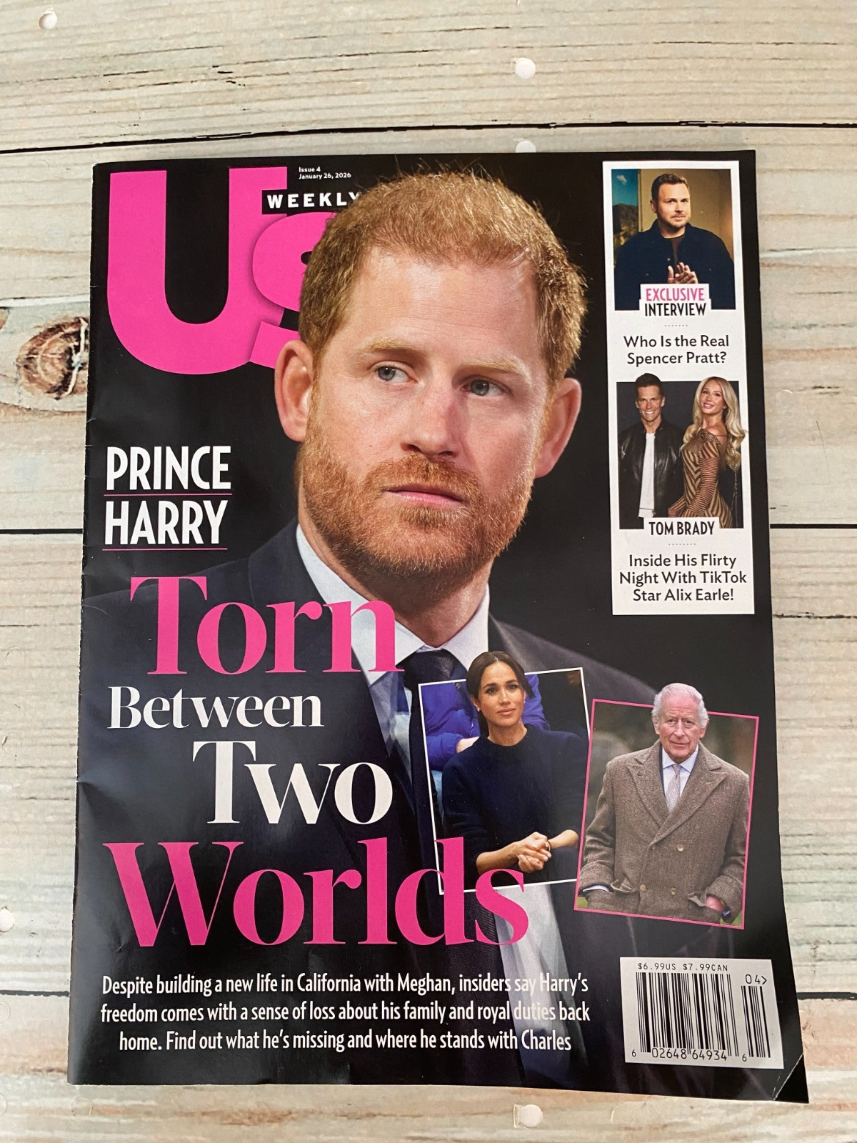 US Weekly January 26, 2026 issue 4 Magazine Prince Harry Torn Between Two Worlds