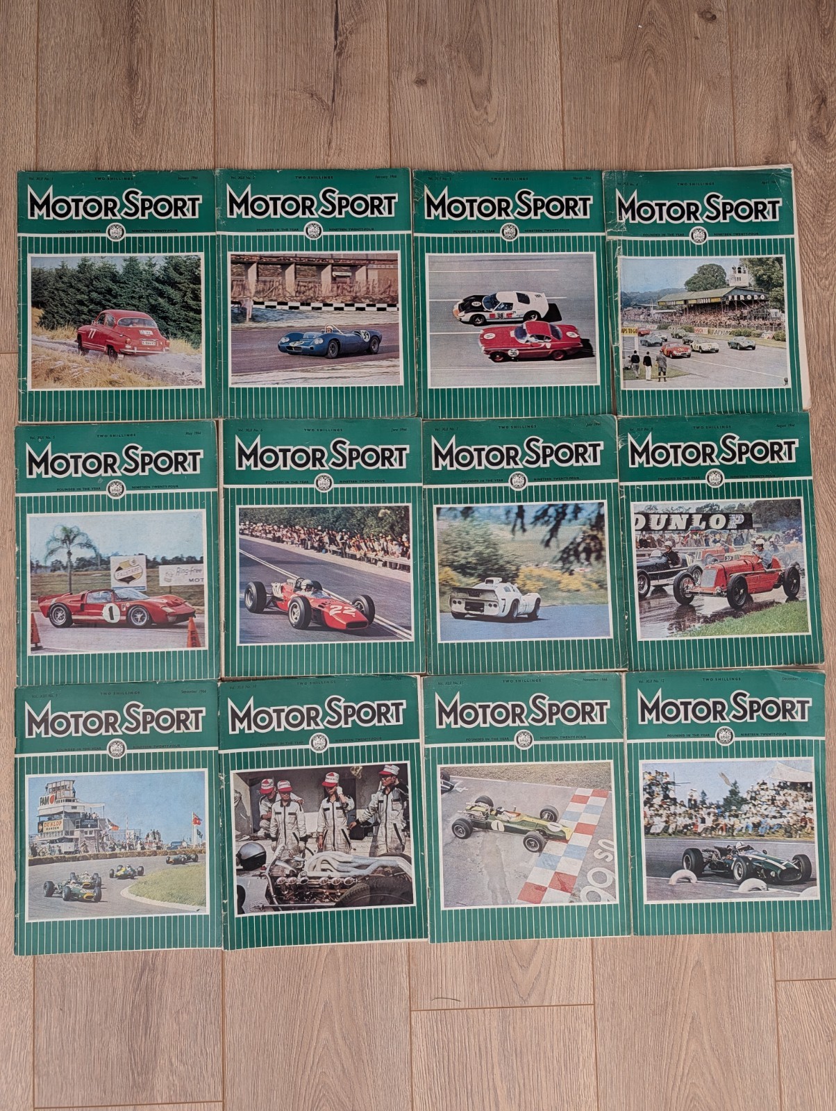 1966 Motorsport Magazine x 12 Bundle Collectable