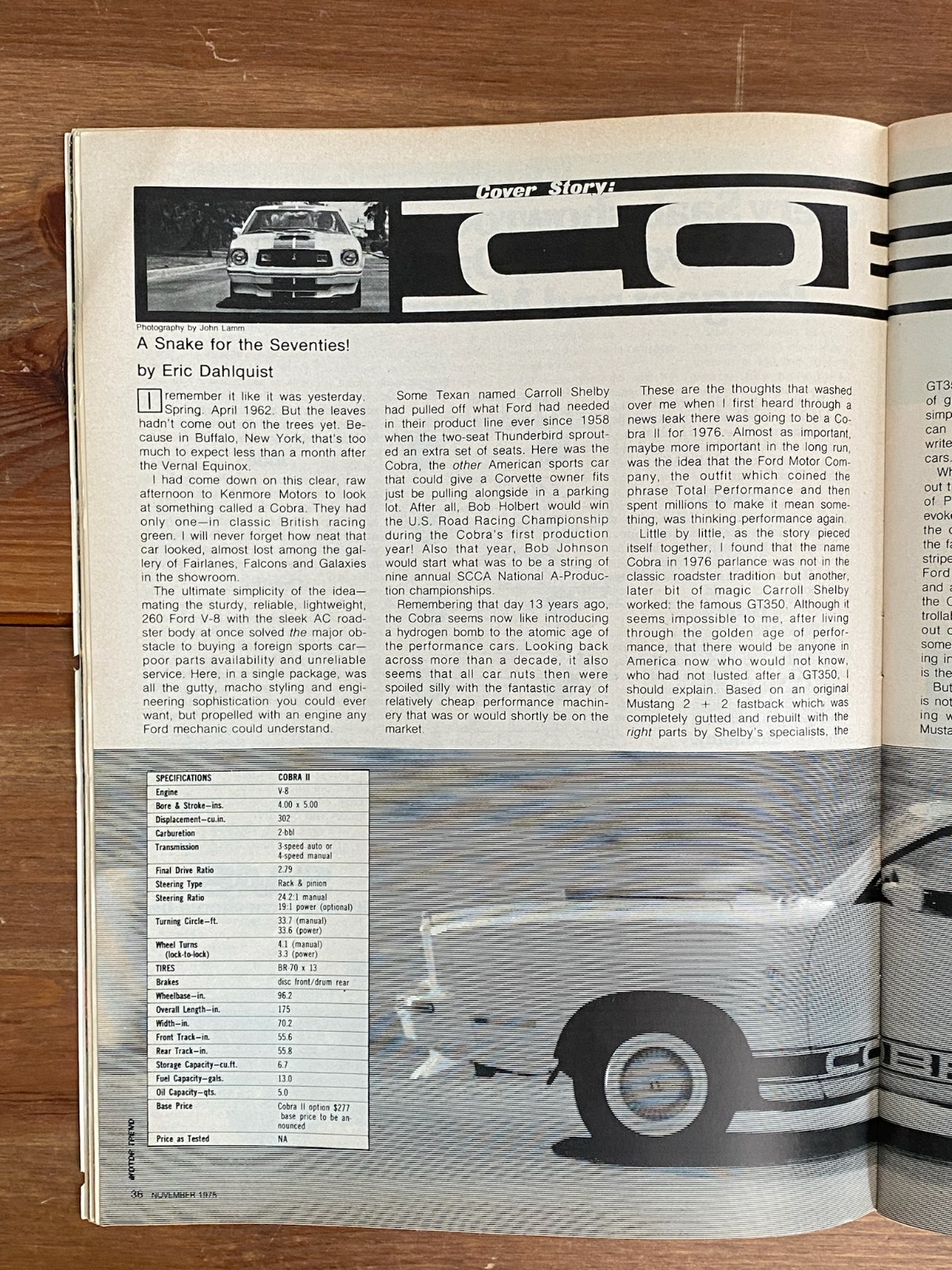 1976 New Car Buyer&rsquo;s Guide ~ Cobra II Datsun 280Z ~ Motor Trend Nov 1975