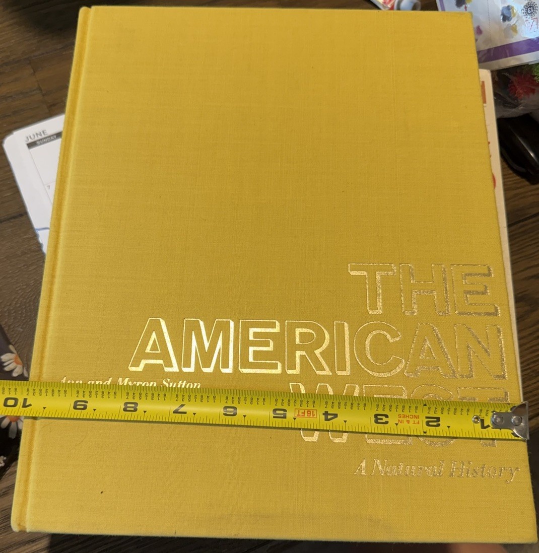 Beautiful Illustration Coffee Table Book The American West A Natural History