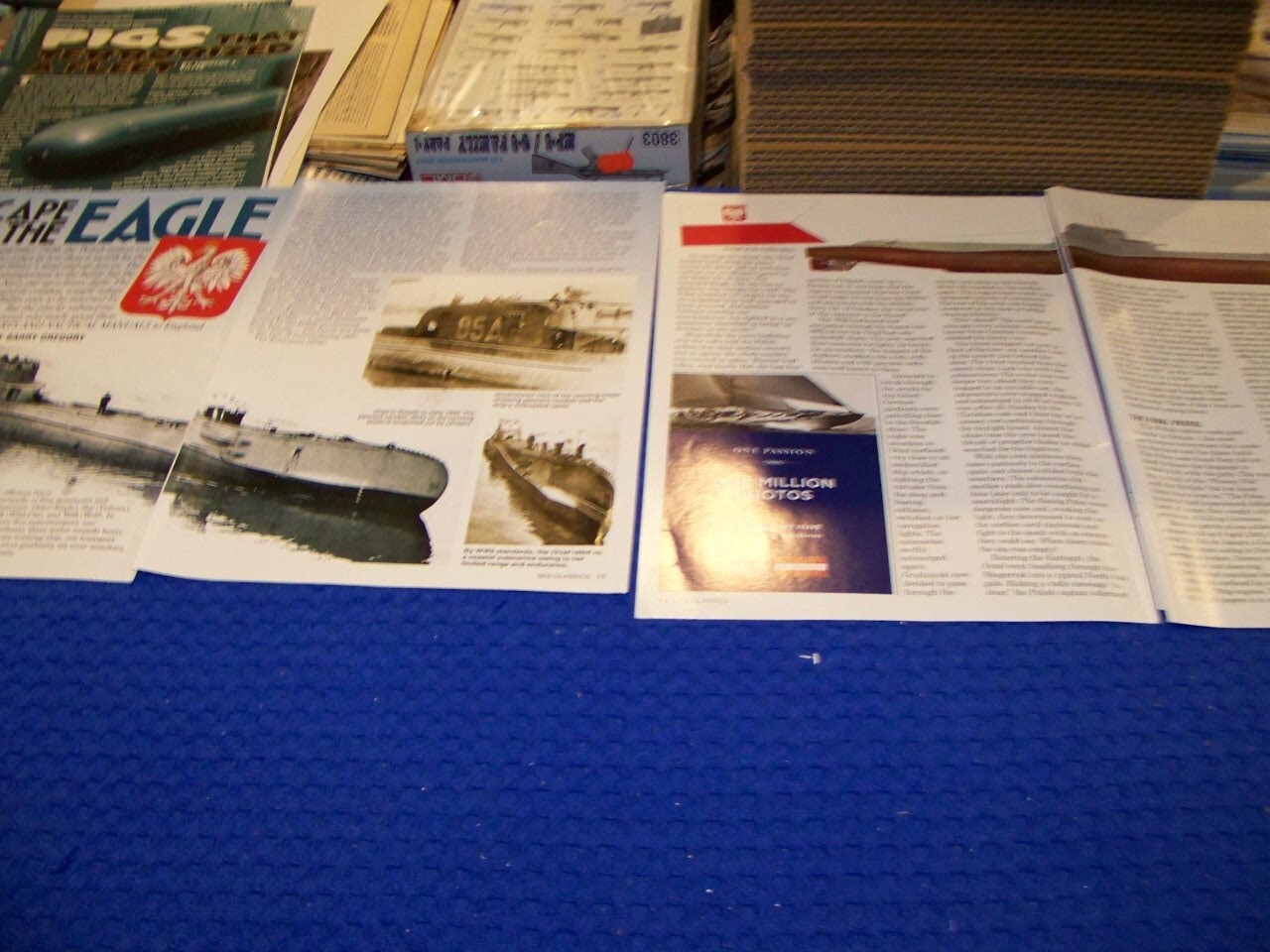 SUBMARINE ORZEL (EAGLE) & BATTLESHIP RICHELIEU..HISTORY/PHOTOS/DETAILS (584MM)