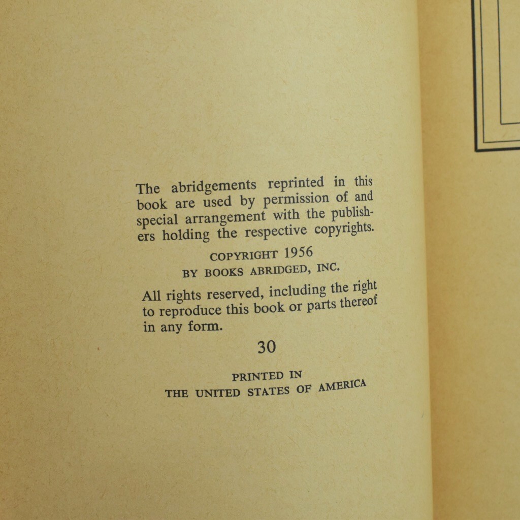 Books Abridged 4 in 1 – King Of Paris, Tolbecken, Etc. 1956 Hardcover Vintage