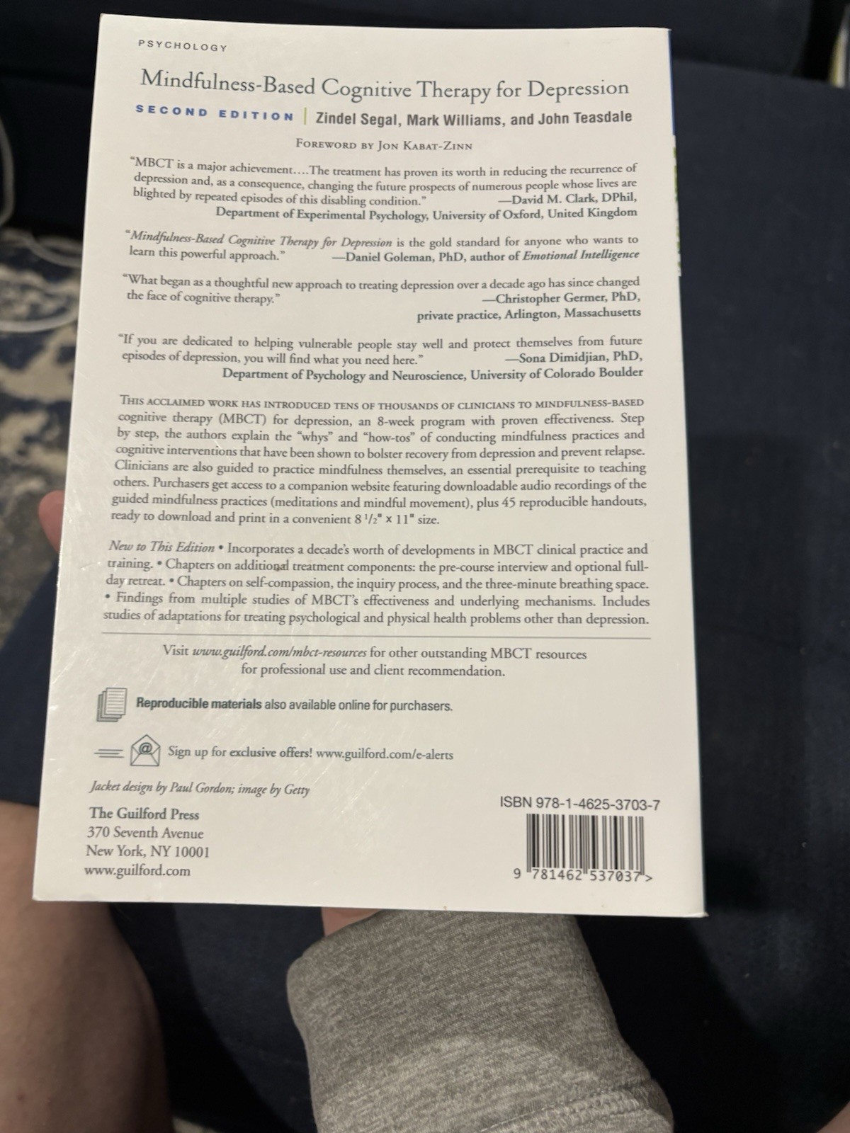 Mindfulness-Based Cognitive Therapy for Depression, Paperback by Segal, Zinde…