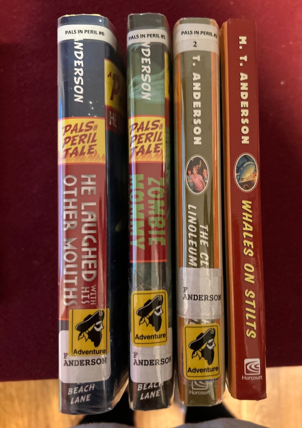 Lot of 4 Pals in Peril books by M.T. Anderson Whales Stilts