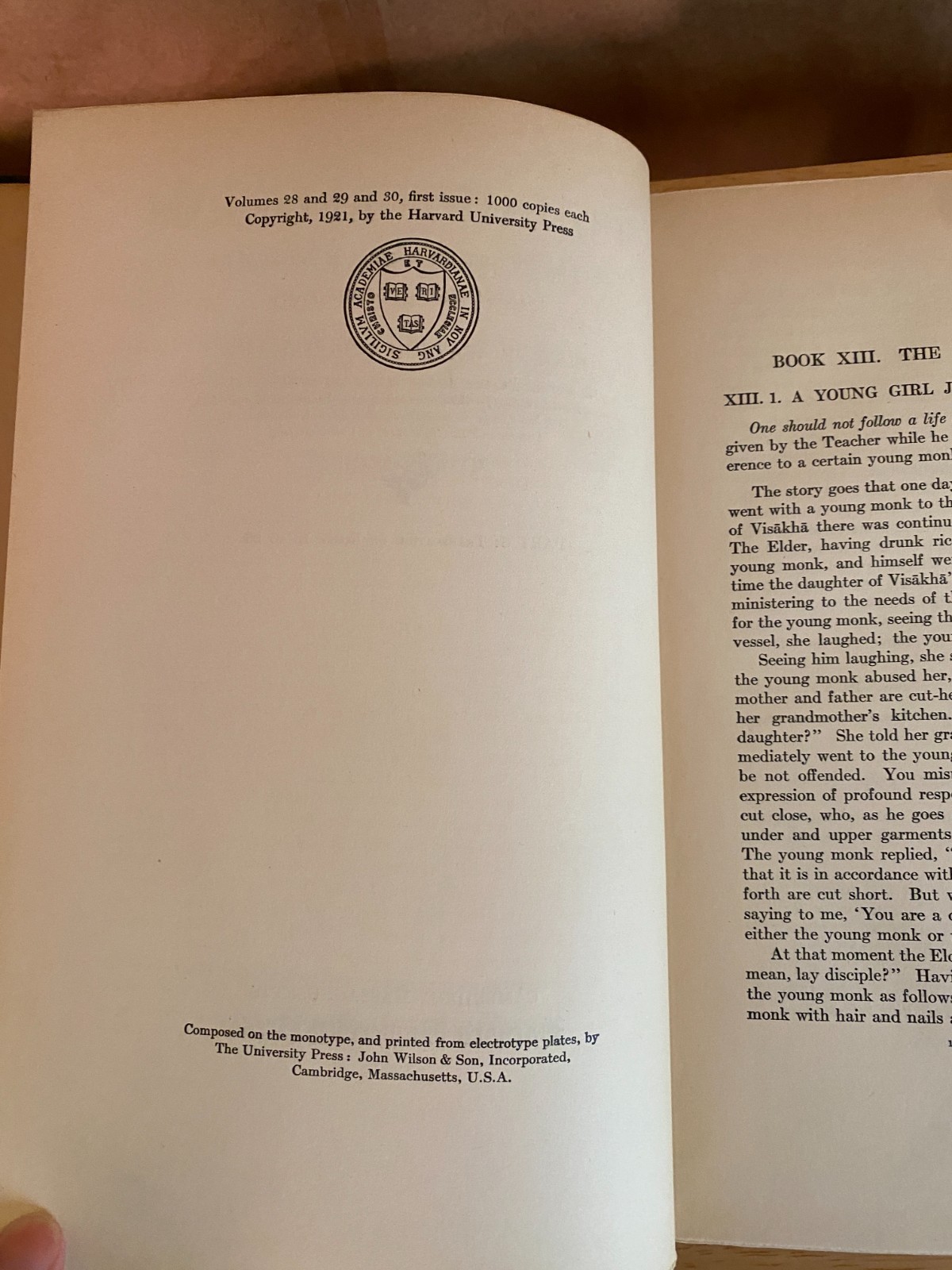 1921 Harvard Oriental Series 28-30 Buddhist Legends – First Edition – Burlingame