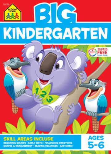 BIG Kindergarten Workbook – Perfect Paperback By School Zone Staff – GOOD