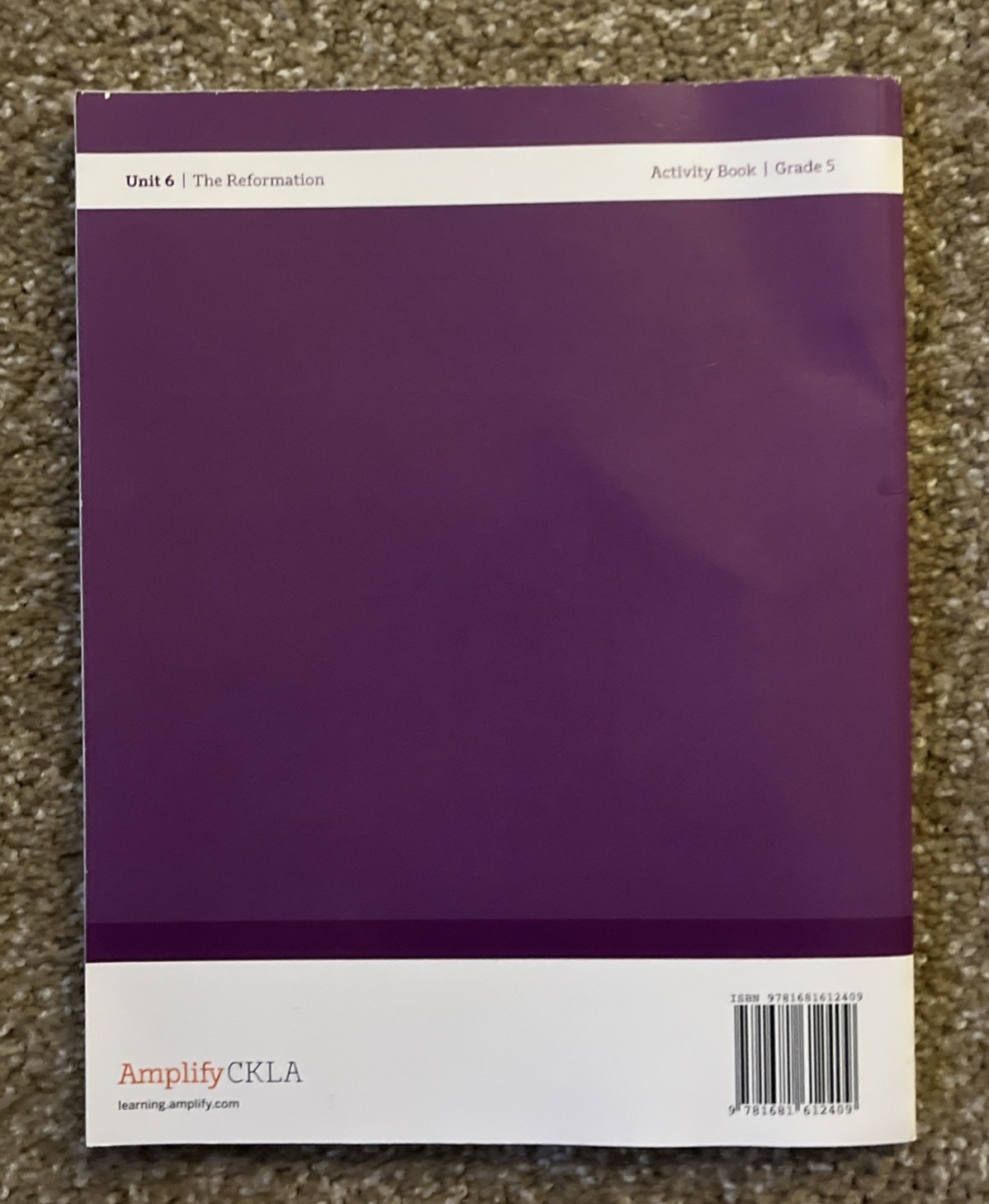 CKLA Amplify Core Knowledge Language Arts 5th Grade Workbook Units 6, 8 and 9 VG