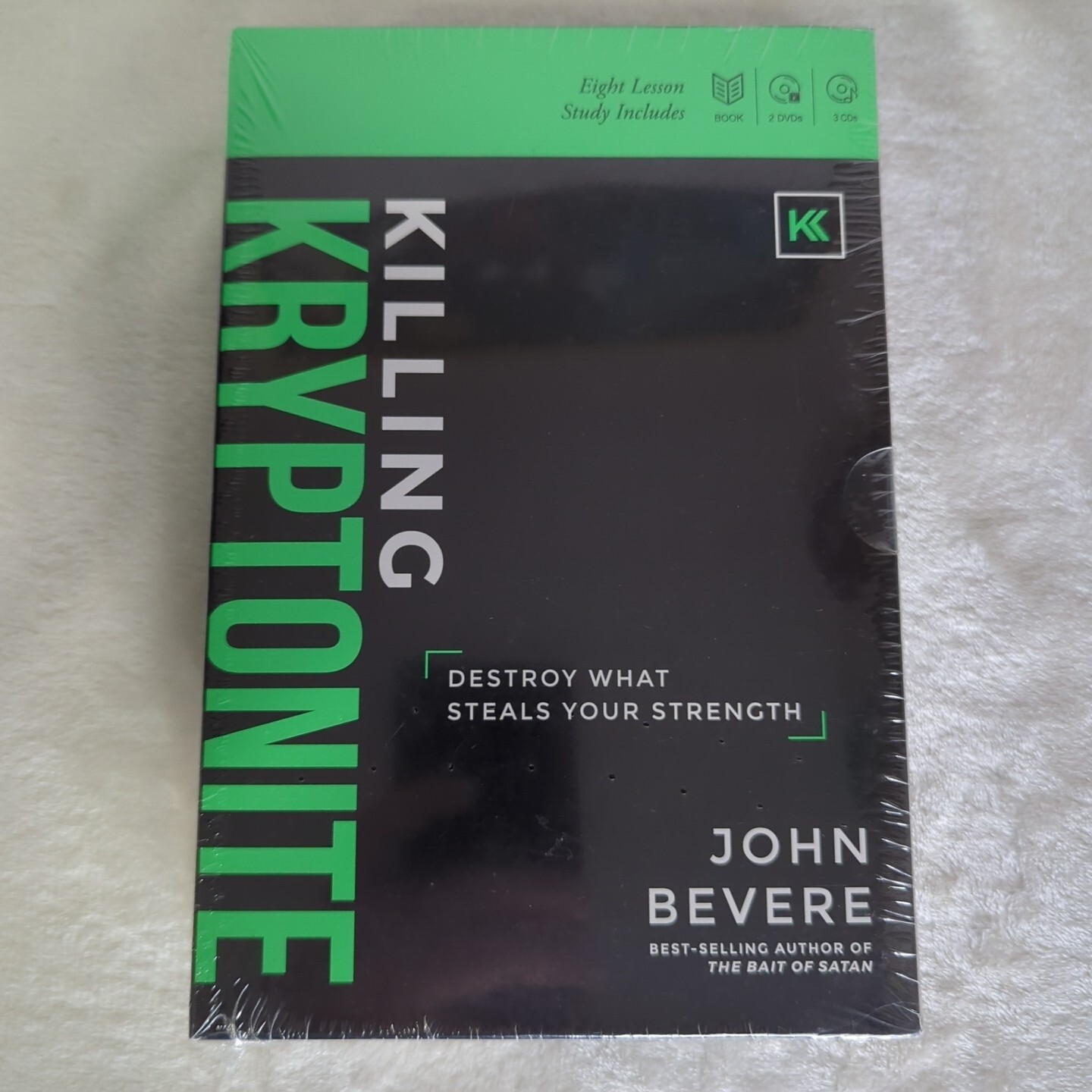 Killing Kryptonite by John Bevere Eight Lesson Study 1 Book – 2 DVDs – 3 CDs NEW