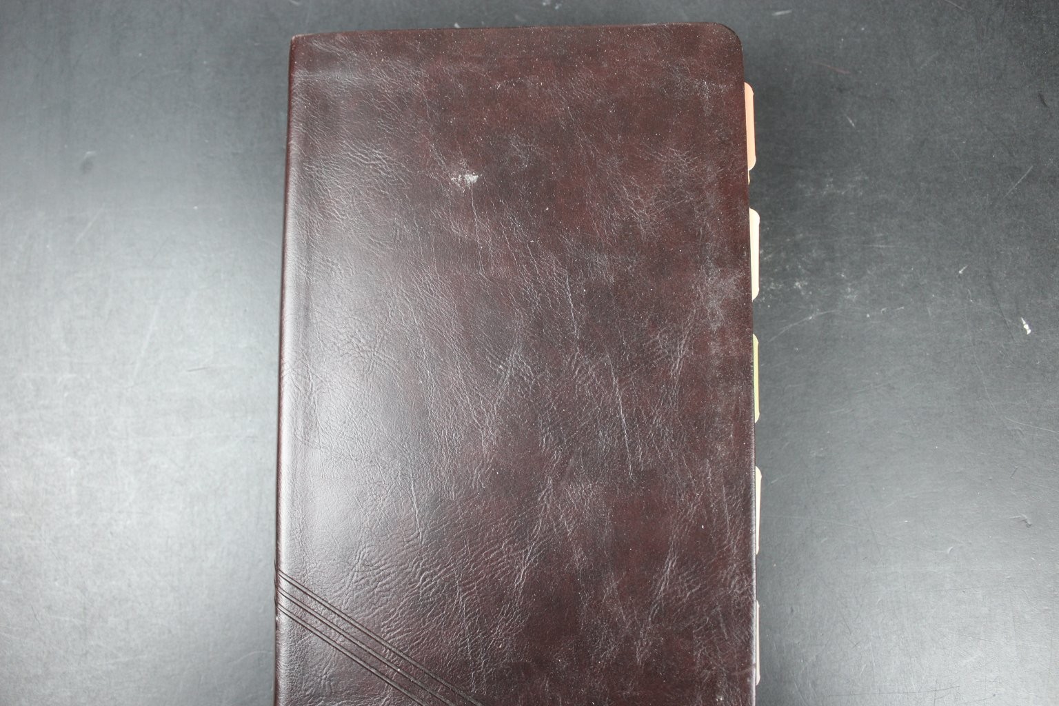 Holy Bible NIV Giant Print Thumb Index Brown Faux Leather Zondervan