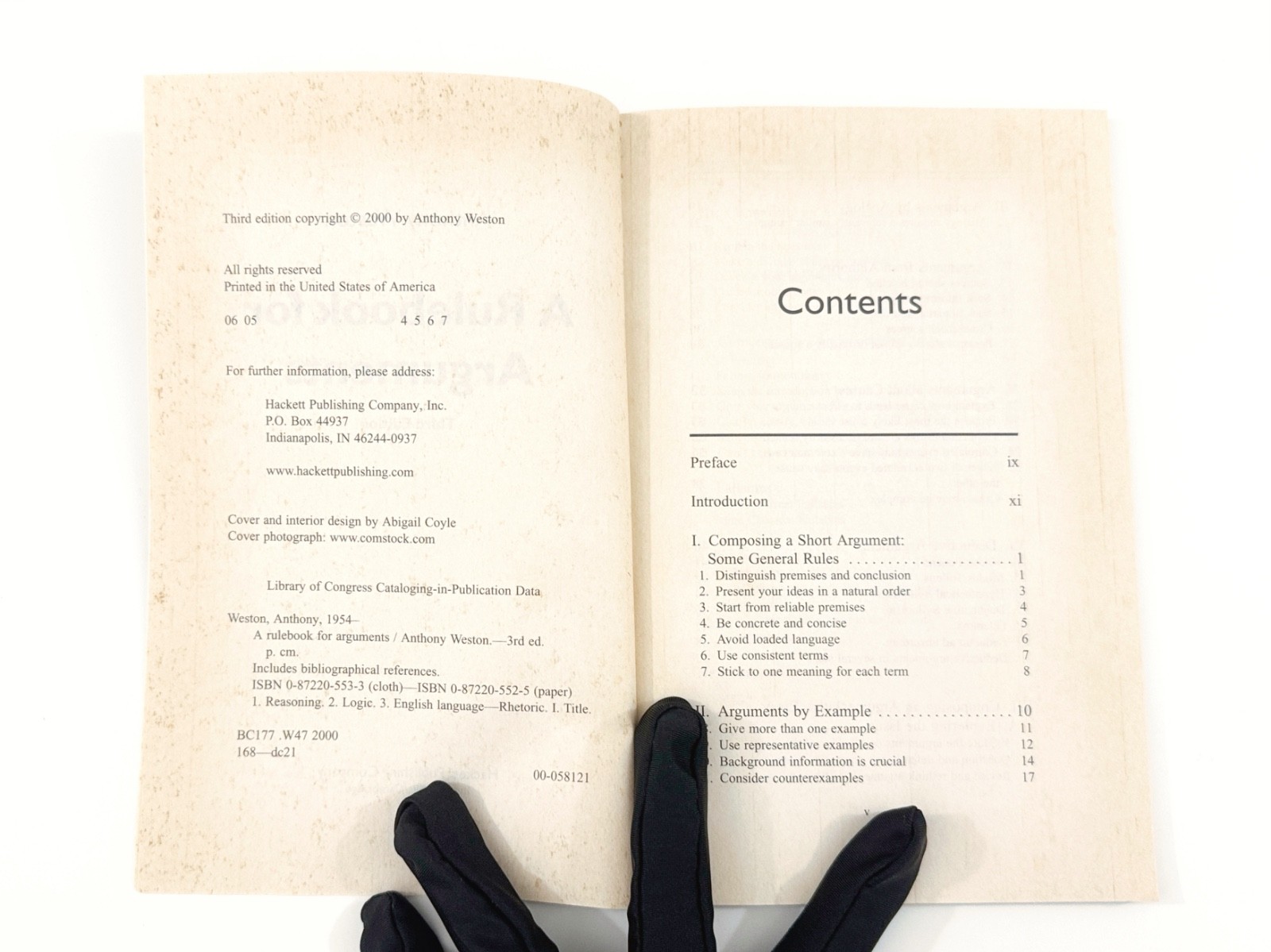 A Rulebook for Arguments, Third Edition, by Anthony Weston