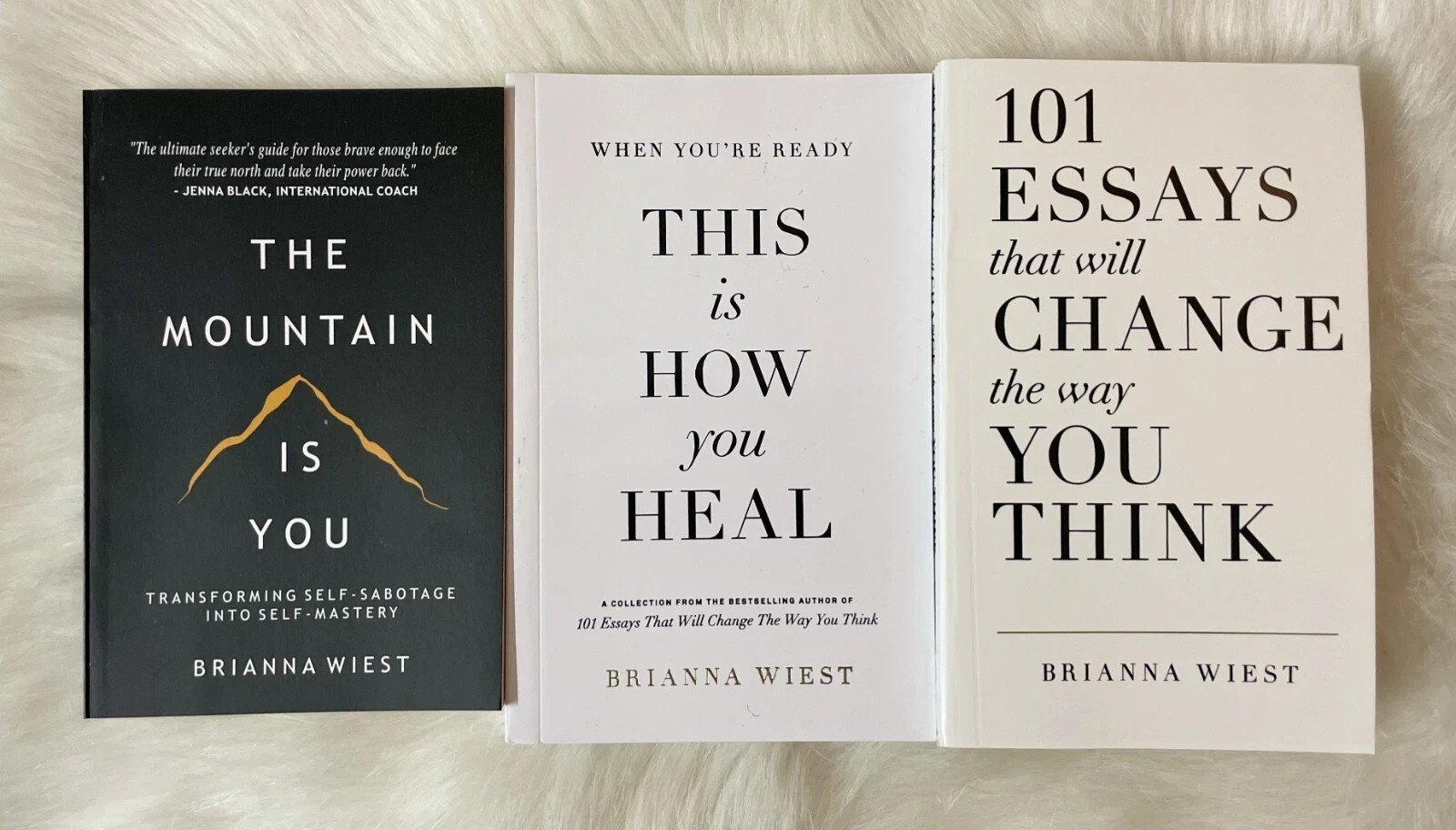 Brianna Wiest 3 book set : Mountain is you + 101 essay + this is how you heal PB