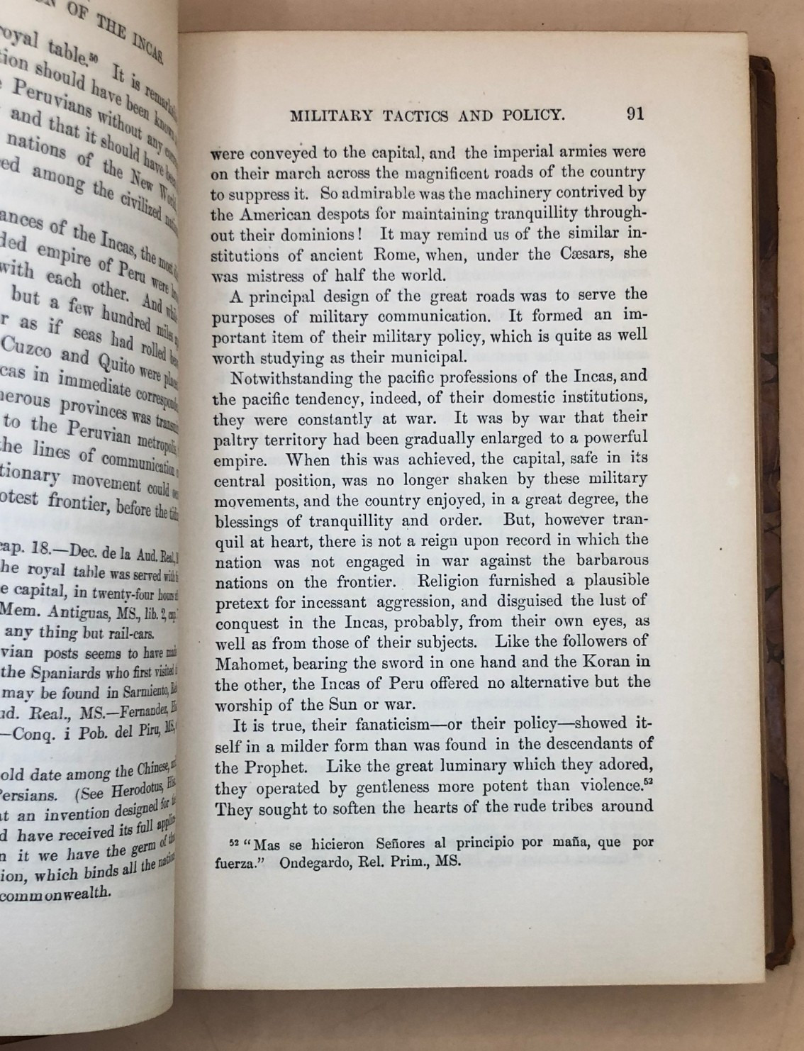 Conquest of Peru by William Prescott COMPLETE 2V OLD ANTIQUE 1/2 LEATHER HISTORY