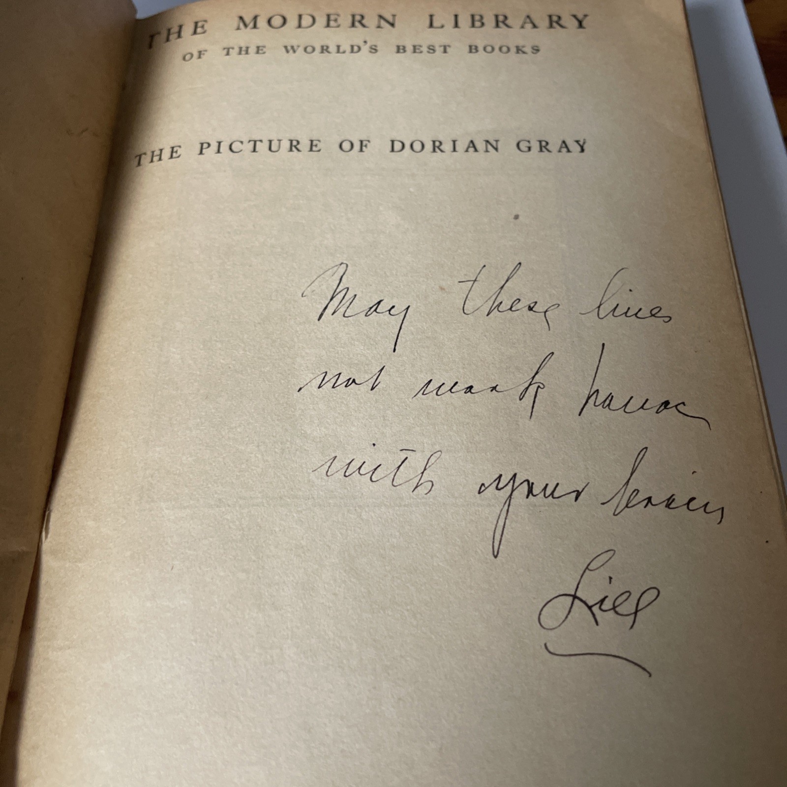 The Picture of Dorian Gray by Oscar Wilde Early Modern Library