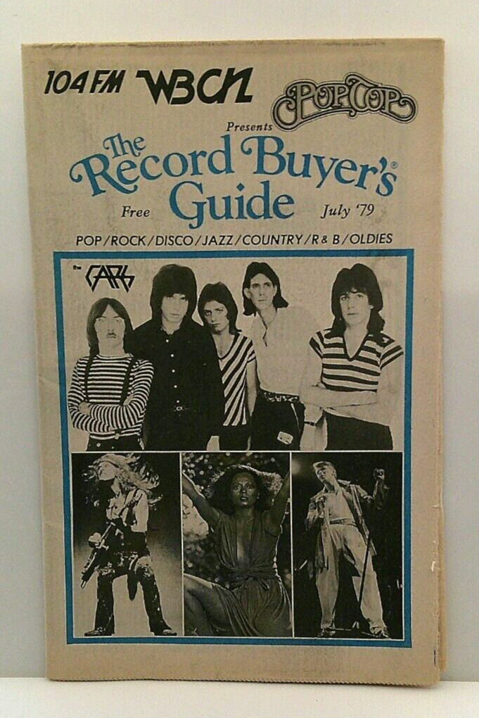 POP TOP VOL4 #7 1979 WBCN RECORD BUYER&rsquo;S GUIDE THE CARS DAVID BOWIE DIANA ROSS