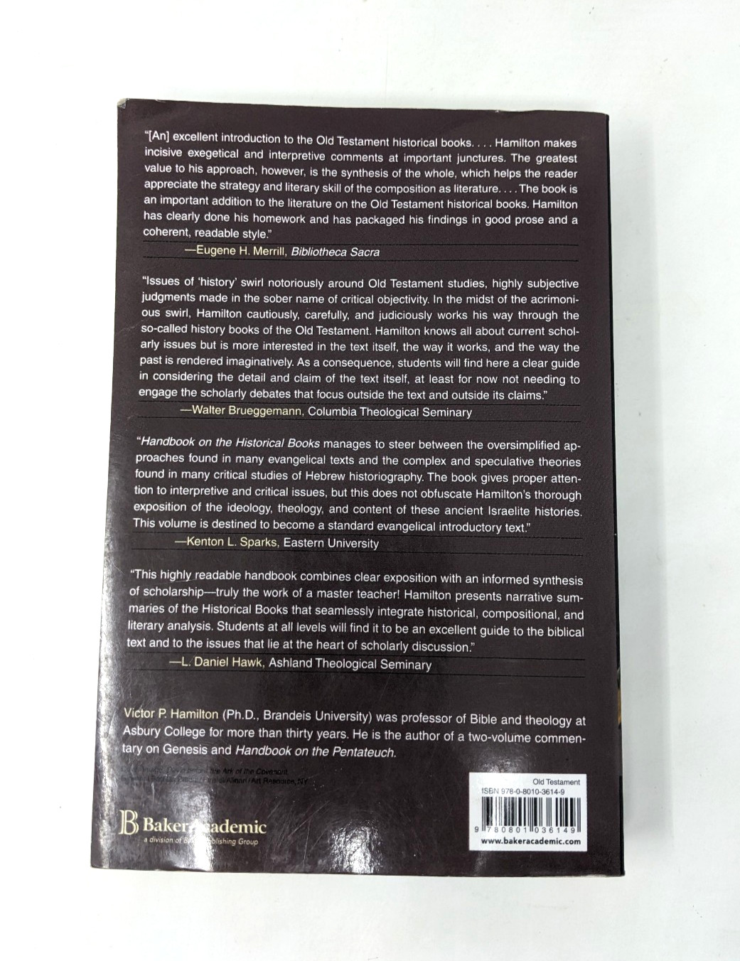Handbook on the Historical Books by Victor P. Hamilton Paperback 2008